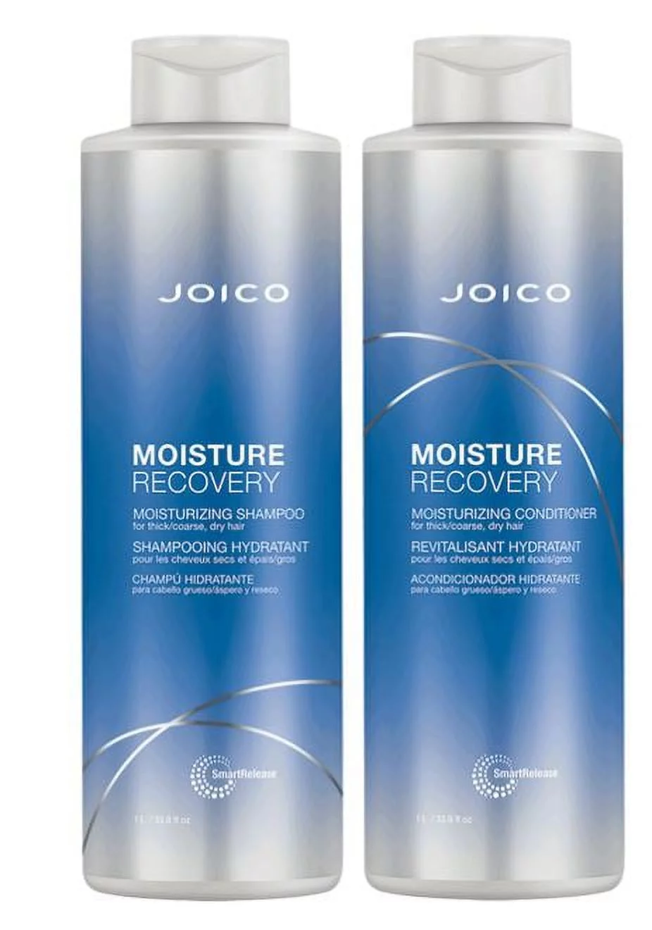 Joico Moisture Recovery Shampoo and Conditioner Liter Duo Set - 33.8 oz