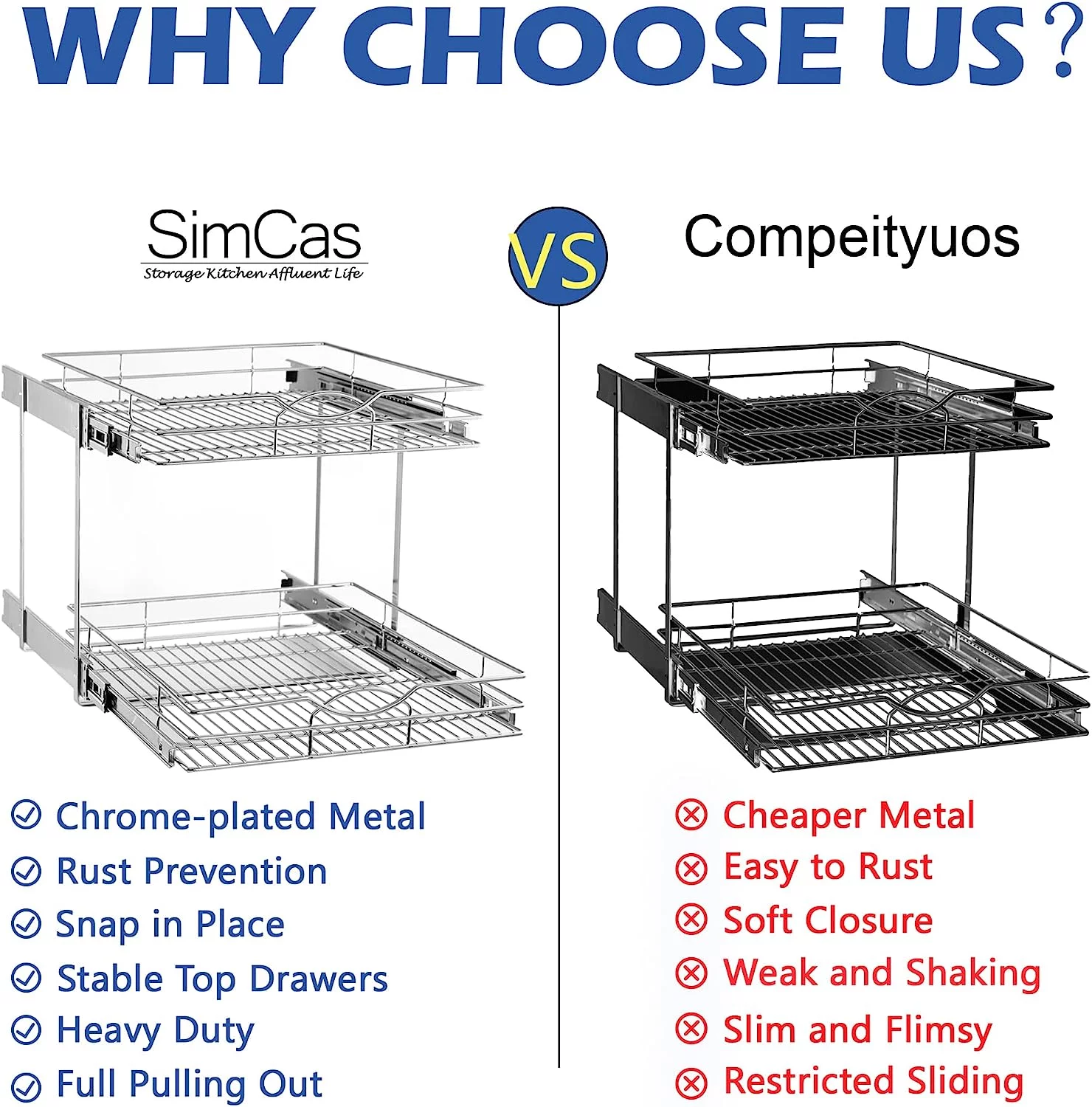 2-Tier Pull Out Cabinet Organizer(14