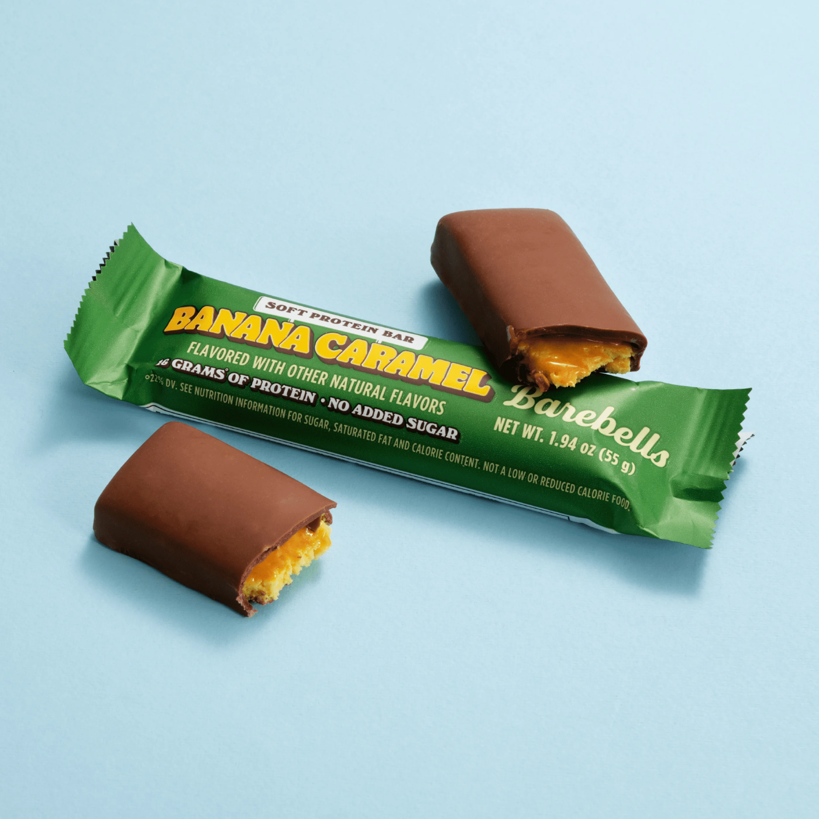 Barebells Soft Protein Bars with 16g High Protein, 1.9oz Bars, Banana Caramel - 24 Count