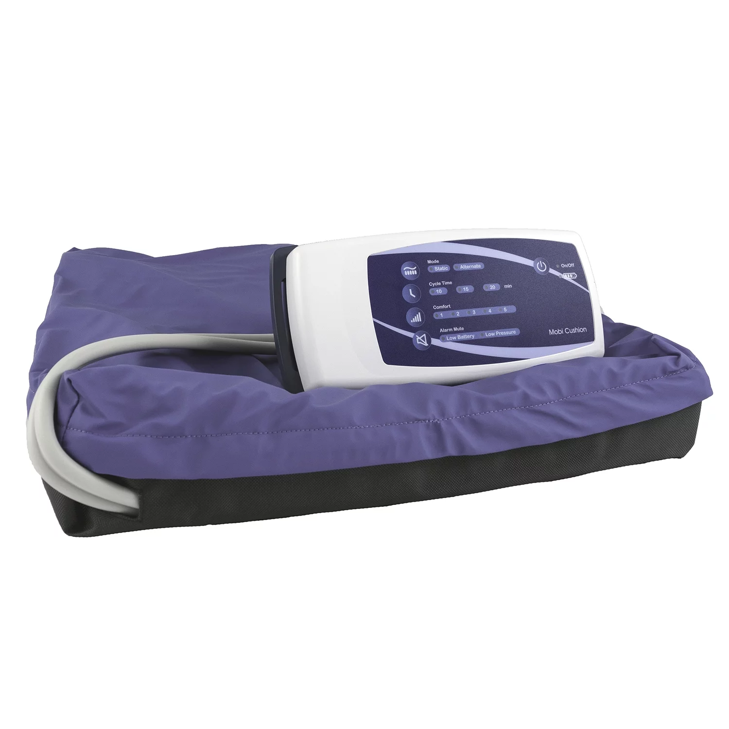 Alternating Pressure Wheelchair Cushion by MobiCushion - Rechargeable Pneumatic Air Pillow