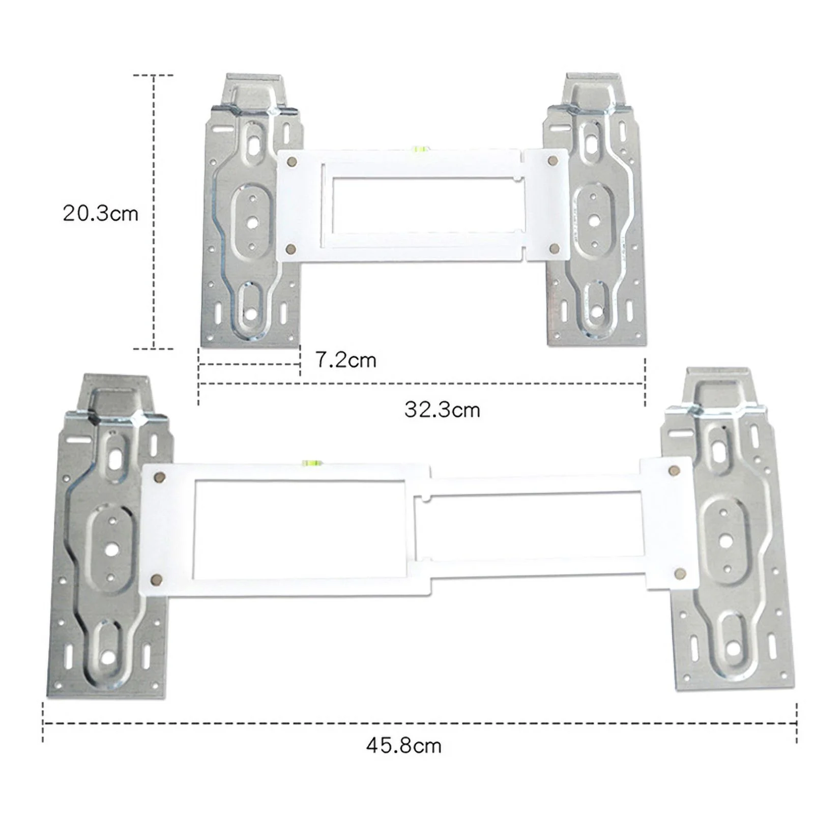 Universal Wall Mount Adjustable Support Bracket for Home Split Air Conditioner Indoor Unit with Level Gauge