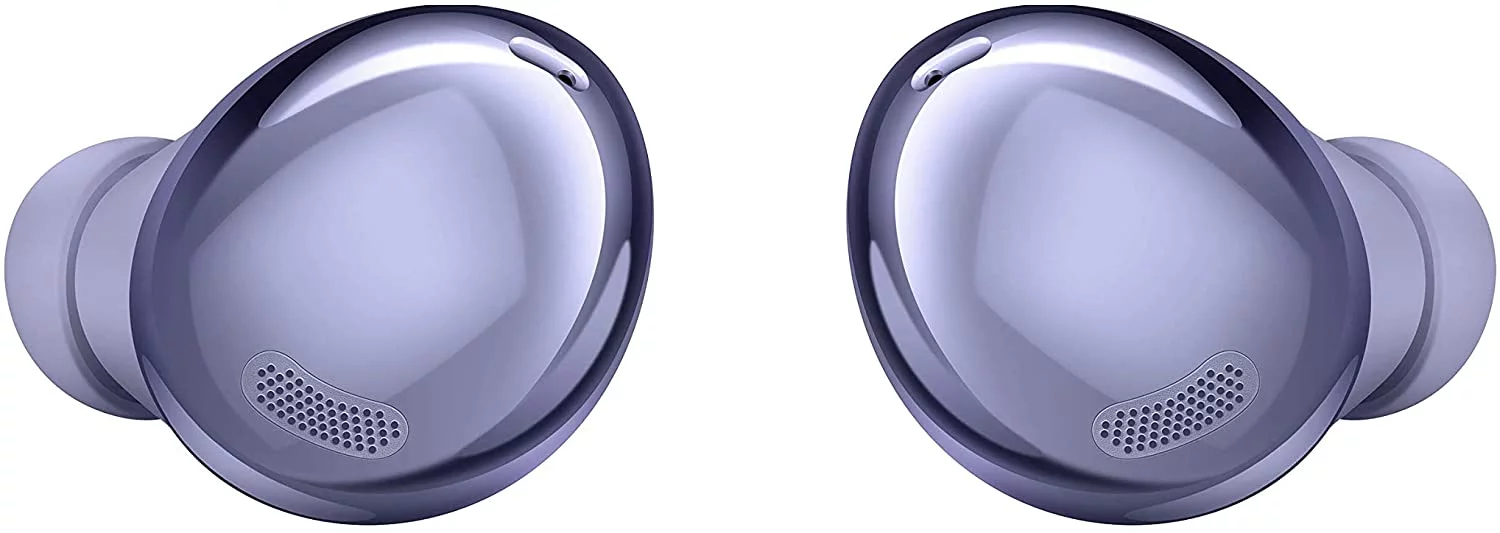 UrbanX Street Buds Pro Bluetooth Earbuds For Realme C25 True Wireless, Noise Cancelling, Charging Case, Quality Sound, Sweat Resistant, Purple (US Version)