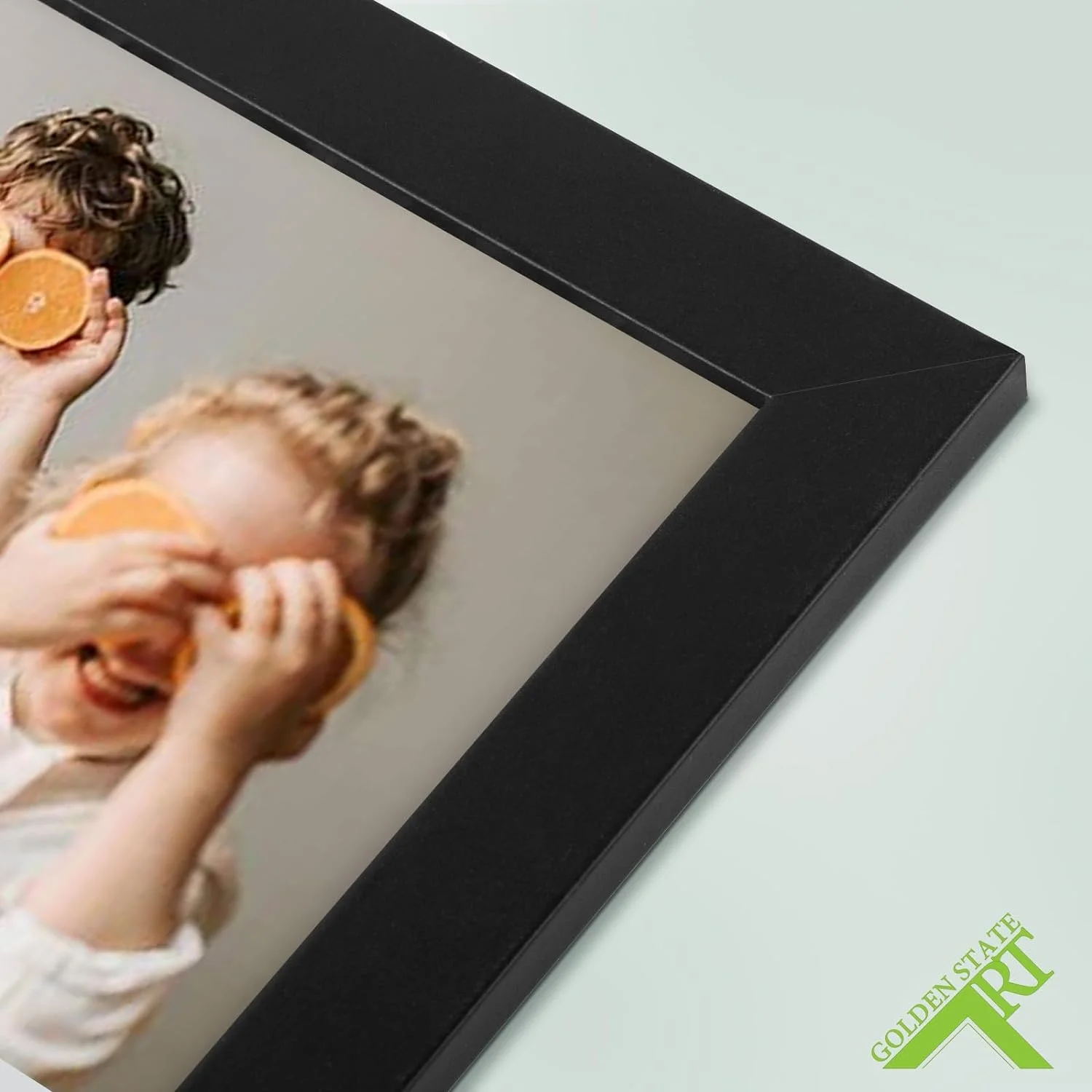 Golden State Art 5x7 Picture Frames Set of 8, Black Gallery Wall Frame Collage, Thin Tabletop Family Frame with Plastic Cover, Horizontal or Vertical Displays (8-Pack)