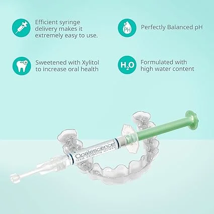 Opalescence 20% PF Mint Teeth Whitening Syringe Gel Refill Kit by Ultradent – Professional Dental Whitener (12 Syringes, Carbamide Peroxide Based)