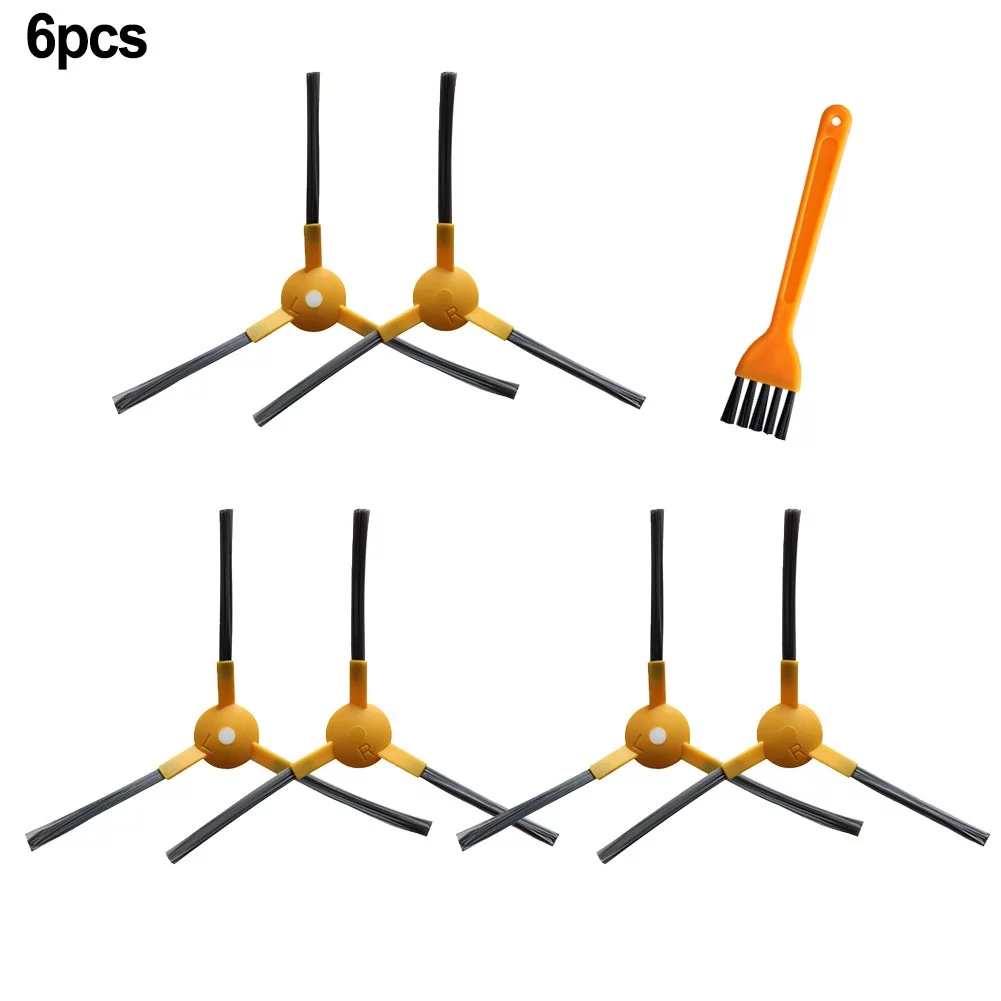 6pcs Side Brushes for GARLYN SR-600 For Coredy FL022 Robot Vacuum Cleaner