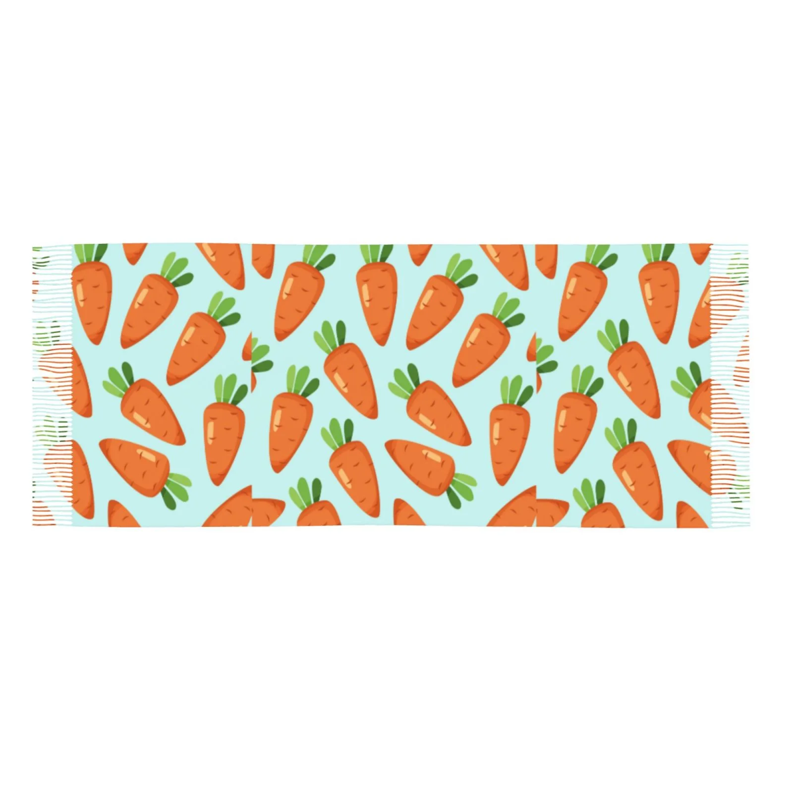 Ocsxa Scarf Shawl Wraps For Women Soft Cashmere Scarf Cartoon Carrot Printed Large Blanket Scarf