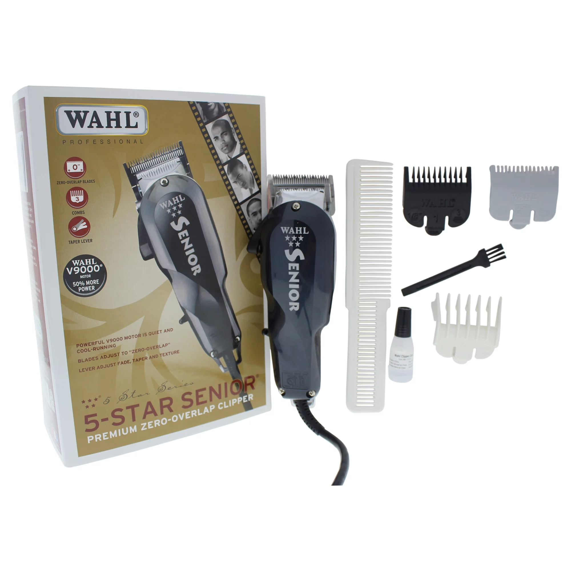 WAHL PROFESSIONAL 5 Star Senior - Model # 8545 - Black - 1 Piece Kit Clipper