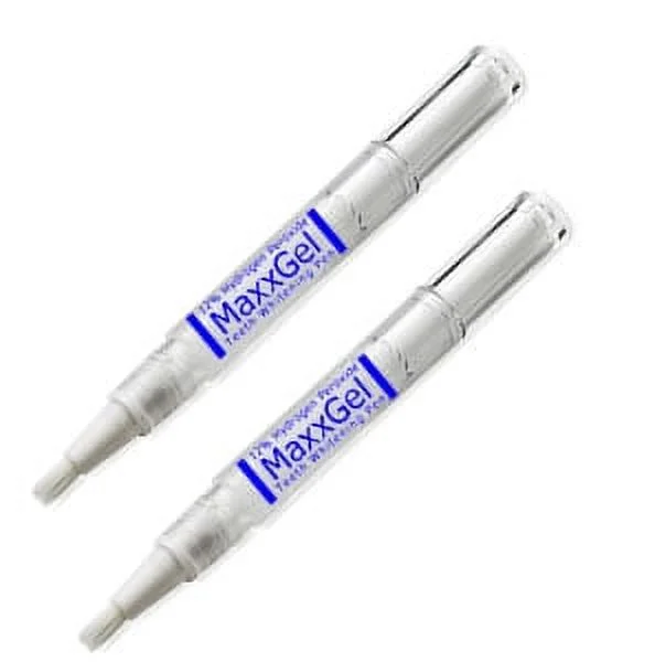 MaxxGel Teeth Whitening Pen. 12% Hydrogen Peroxide. Bundle of 2 Pens