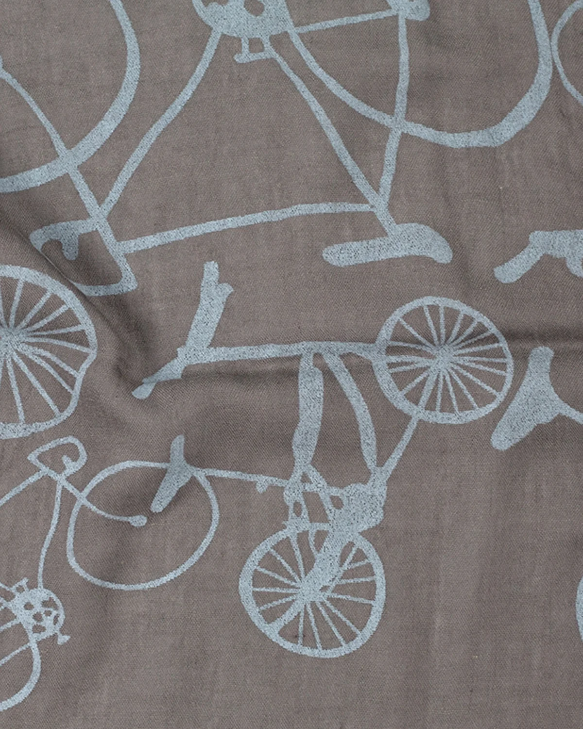 Tickled Pink 70 x 26” Bicycle Print Scarf, Soft Semi-Sheer, Light Fashion Scarf, Teen to Adult