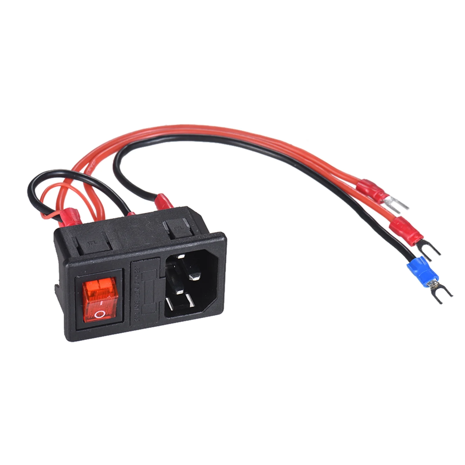 Tomshine / 15A Power Supply Switch Male Socket with Fuse for 3D Printer DIY