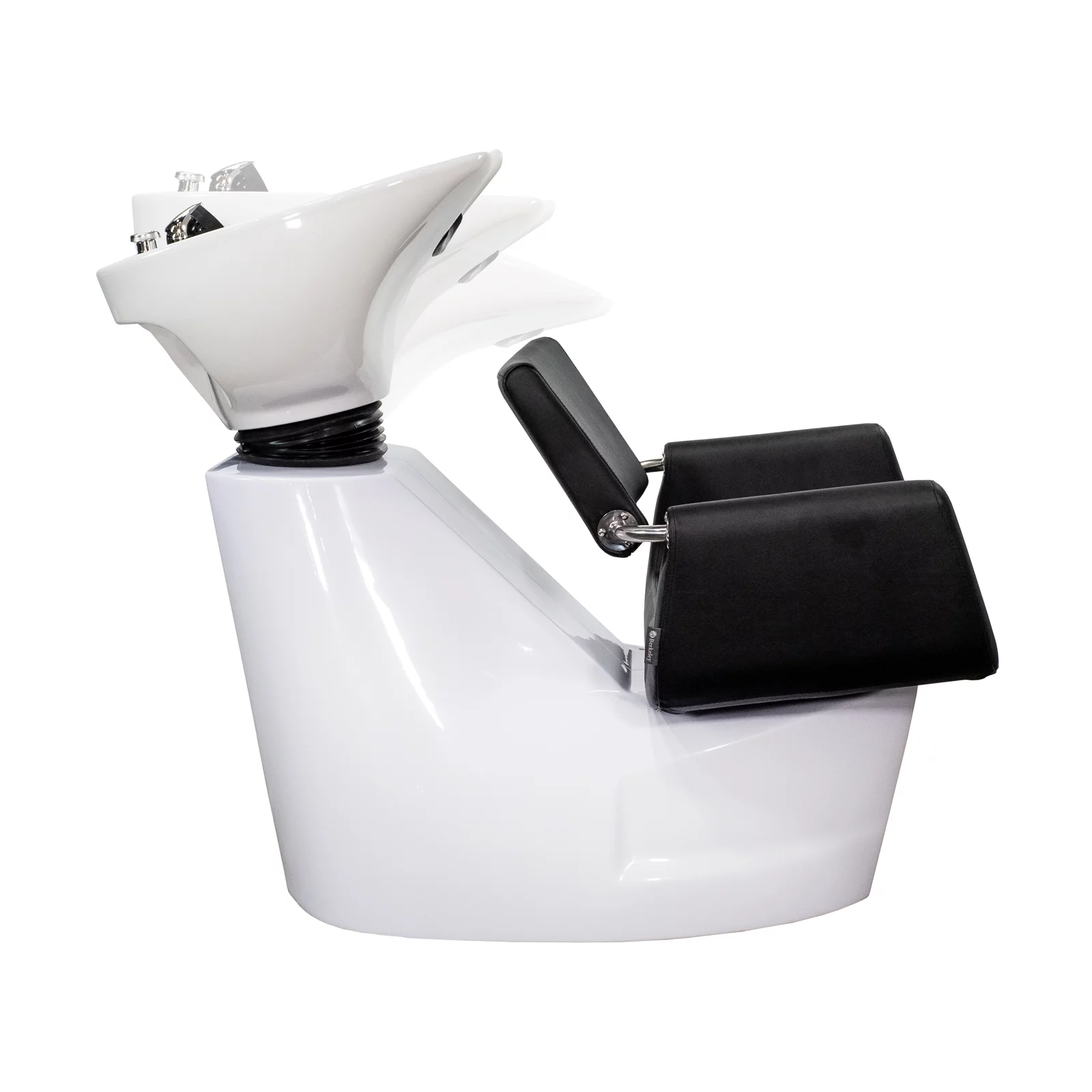 Backwash Shampoo Unit ARON WHITE w/ Shampoo Bowl, Sink & Faucet for Beauty Salon