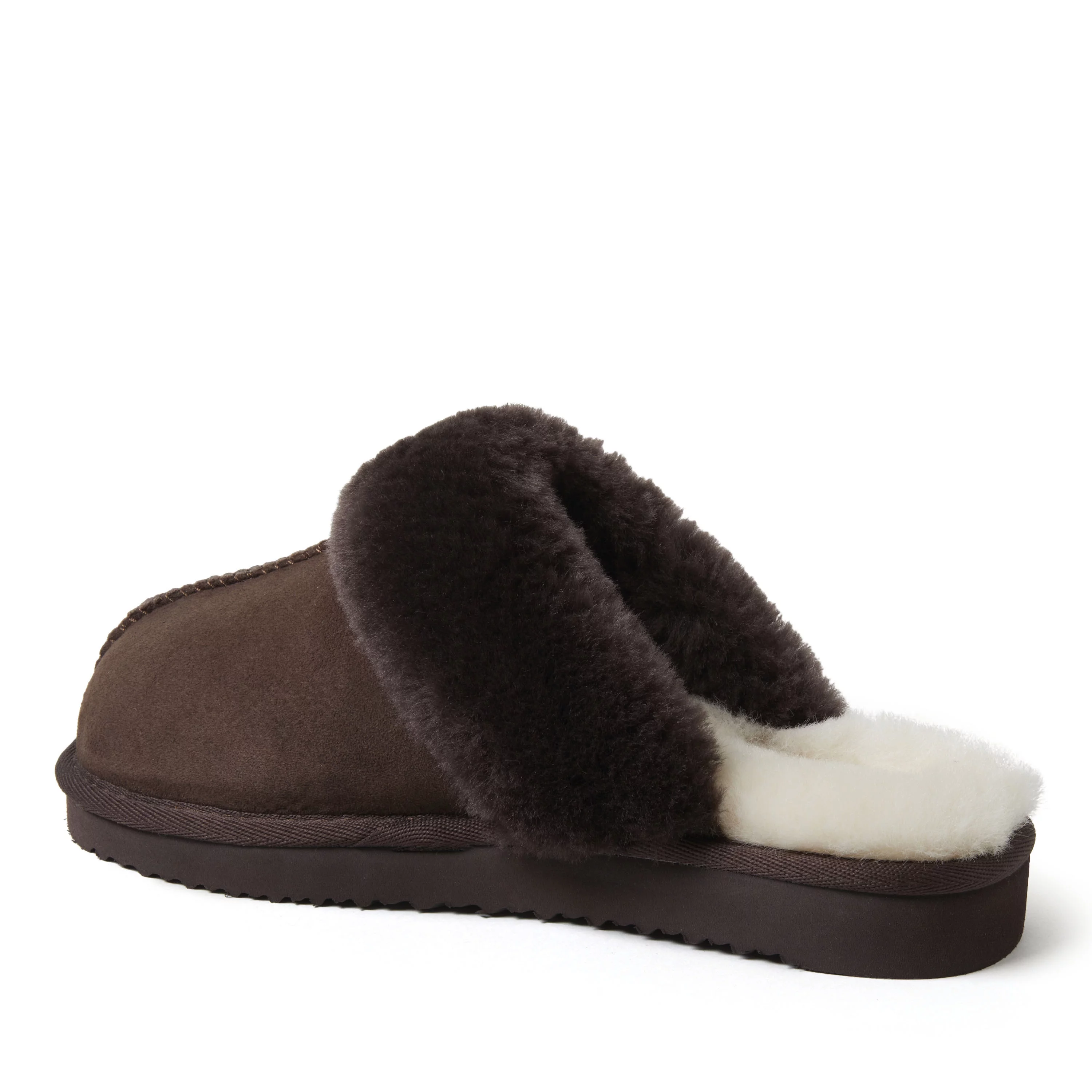 Fireside By Dearfoams Women's Sydney Genuine Shearling Scuff