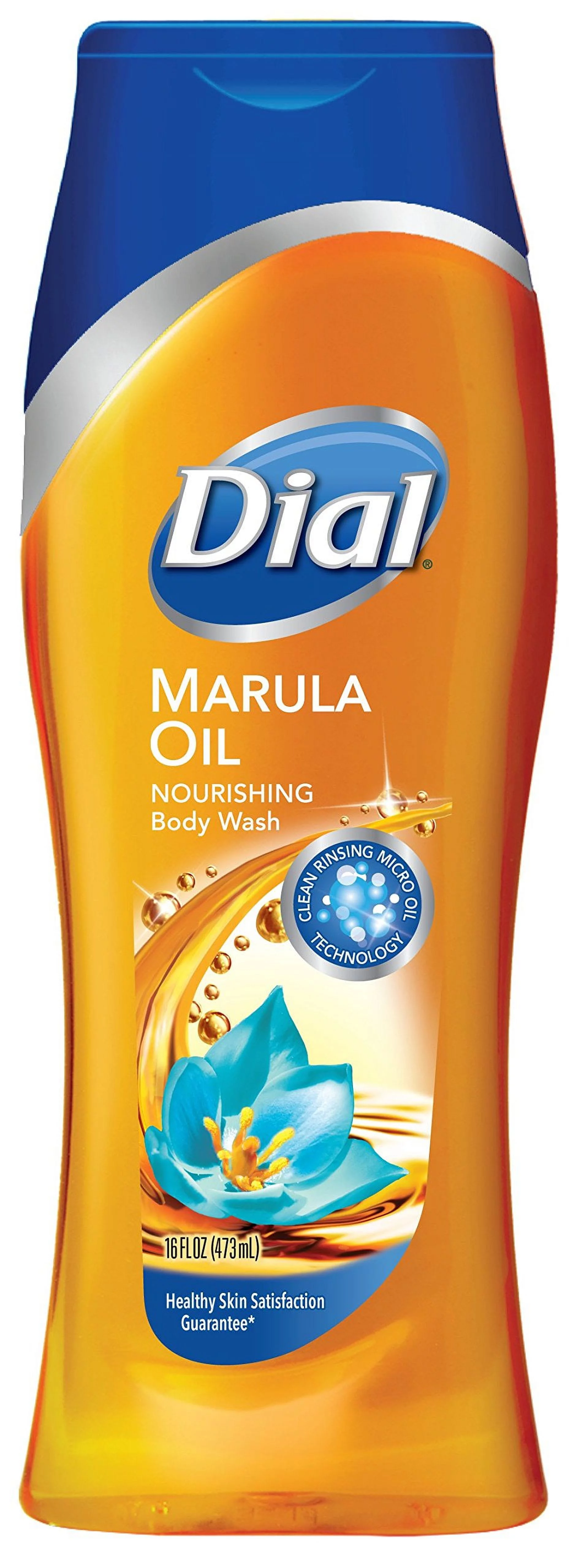 Dial Nourishing Body Wash - Marula Oil - Net Wt. 16 Fl Oz (473 Ml) Per Bottle - Pack Of 4 Bottles