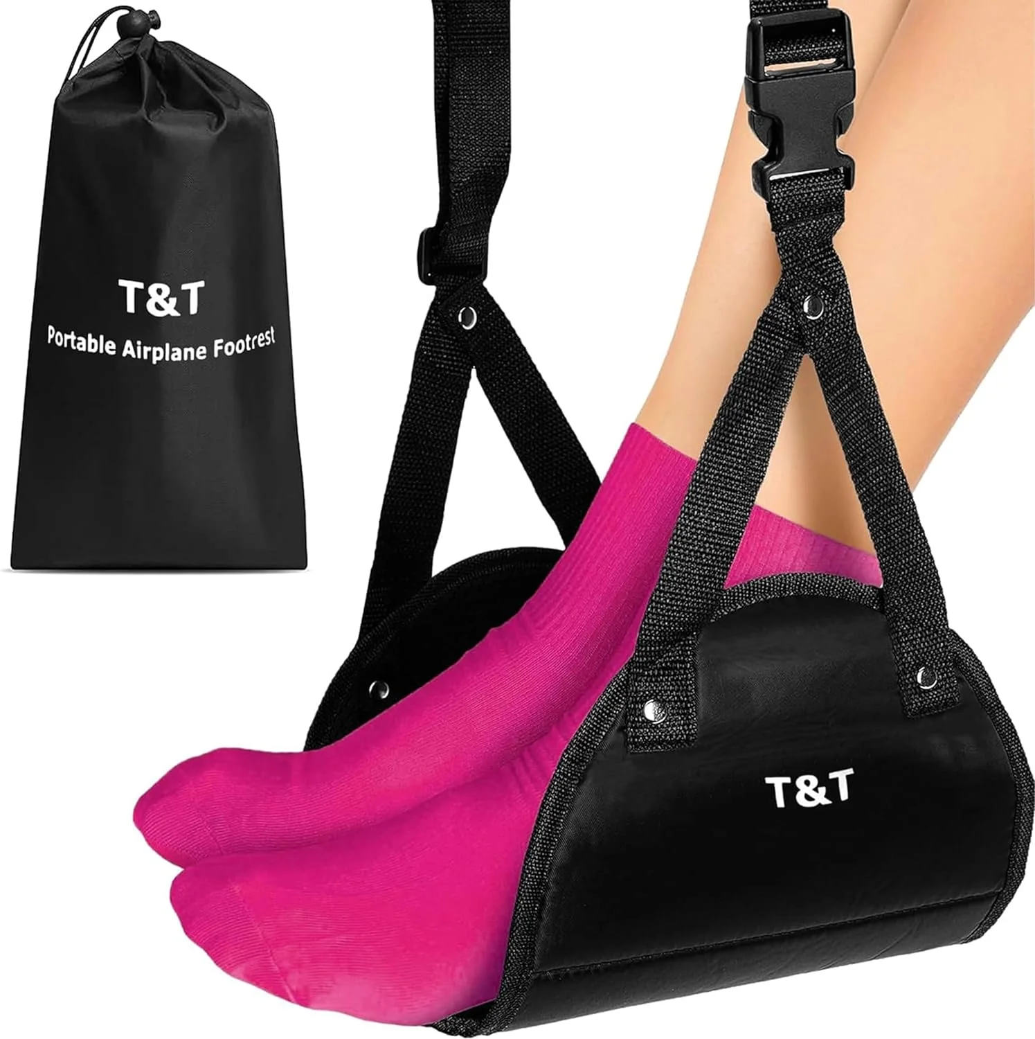 GearHill Travel Foot Rest Airplane Foot Hammock Leg Rest Flight Essentials