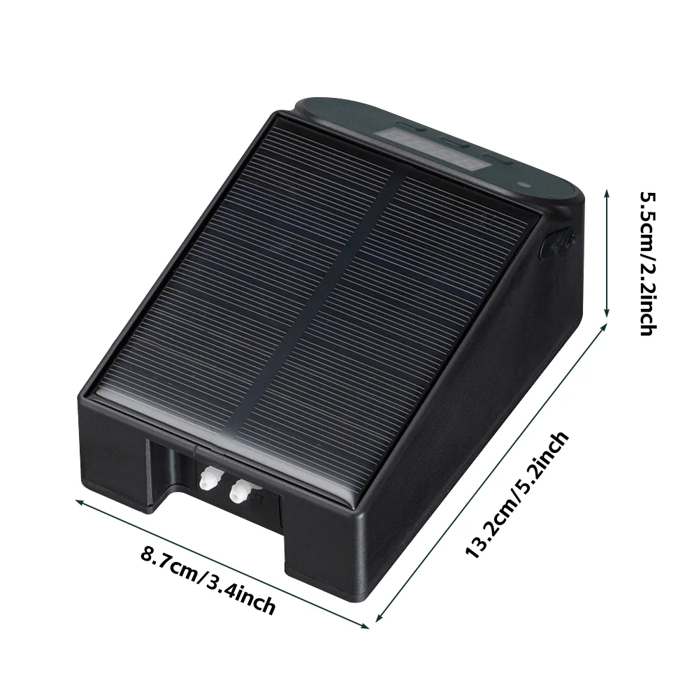 Solar Drip Irrigation System,Indoor Outdoor Automatic Plant Self Watering Devices with 8 Timing Modes, Supported 10-15 Pots