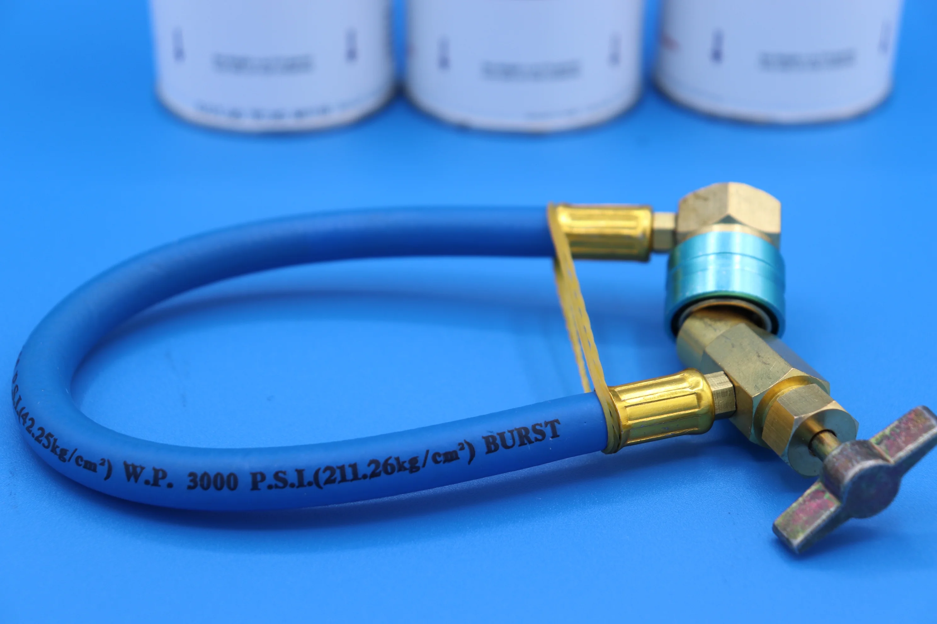 Arctic Air for R1234yf for Automotive Air Conditioning Systems, 6 Cans and Brass Hose, R-1234yf, R1234