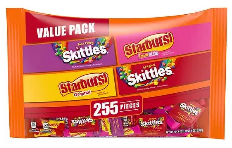 Starburst and Skittles Assorted Candies Value Pack (104.4 oz., 225 ct.)