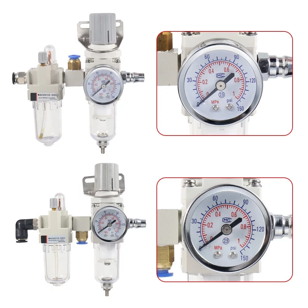 JahyElec Tire Changer Machine Part Air Pressor Oil Water Separator Trap Filter Regulator(Downward Opening)