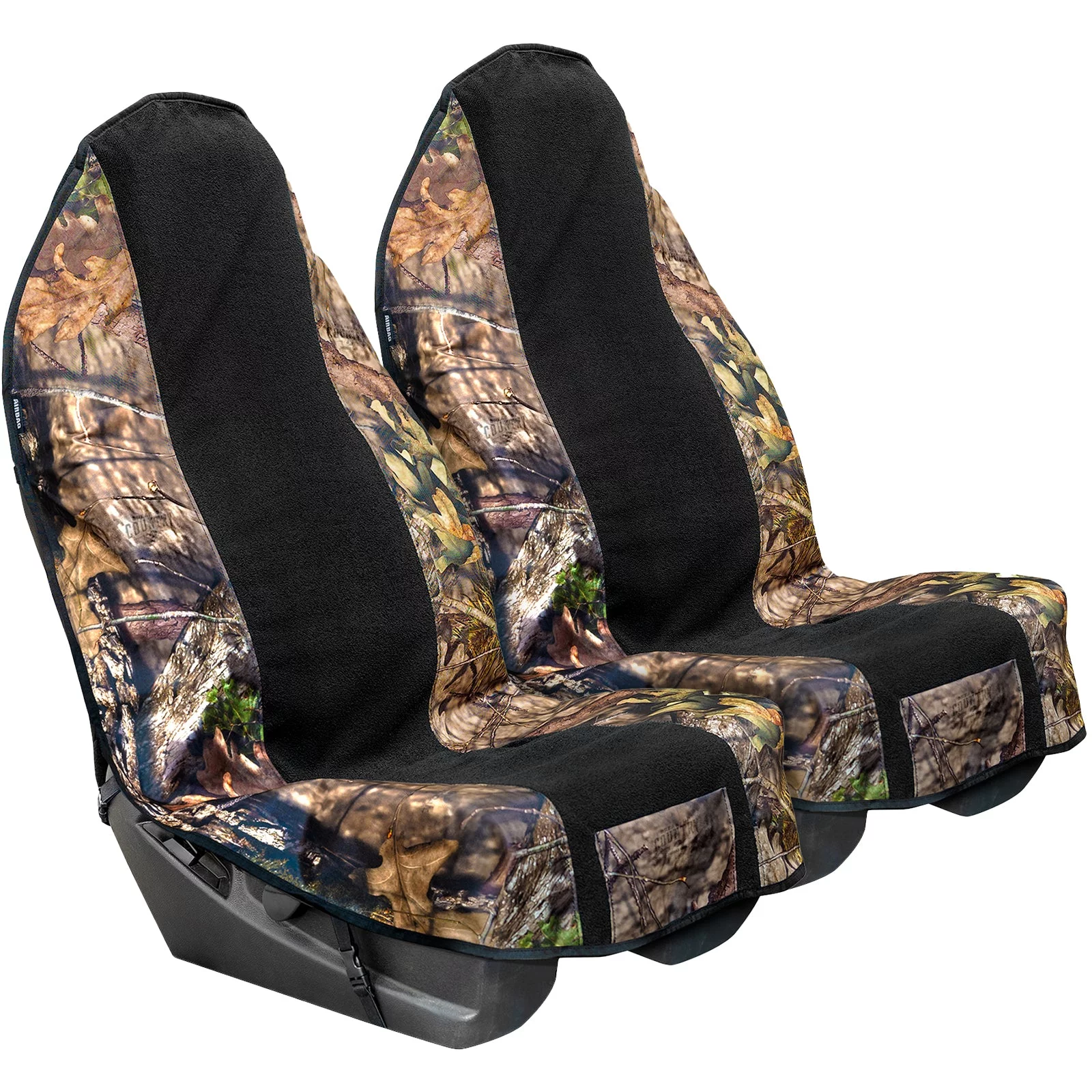 Mossy Oak Towel Car Seat Cover, Universal Fit, Seat Covers for Cars Trucks SUVs, 2 Piece