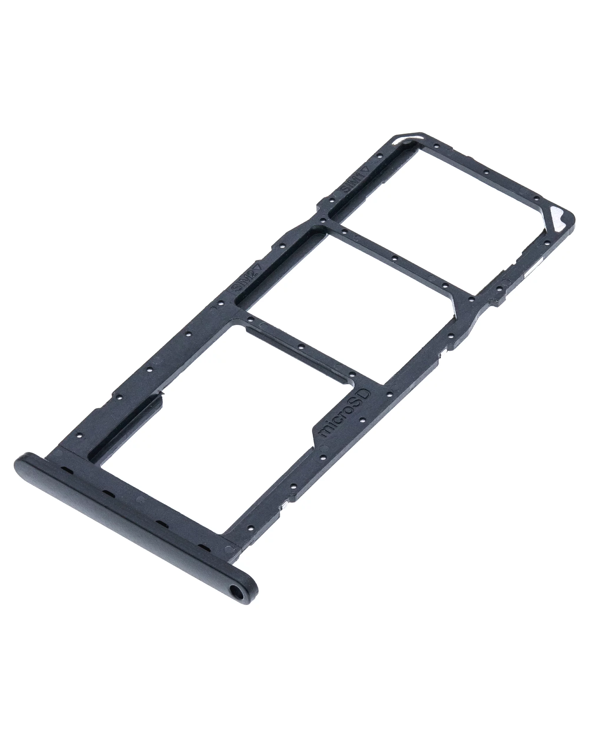 Replacement Dual Sim Card Tray Compatible For Samsung Galaxy A02S (A025 / 2020) / A03 (A035 / 2021) (Black)