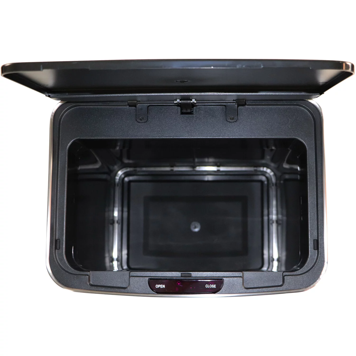 Hanover Trash Can Garbage Bin, Fingerprint resistant, Soft Close, Sensor Lid, 50 Liter/13.2 Gallon