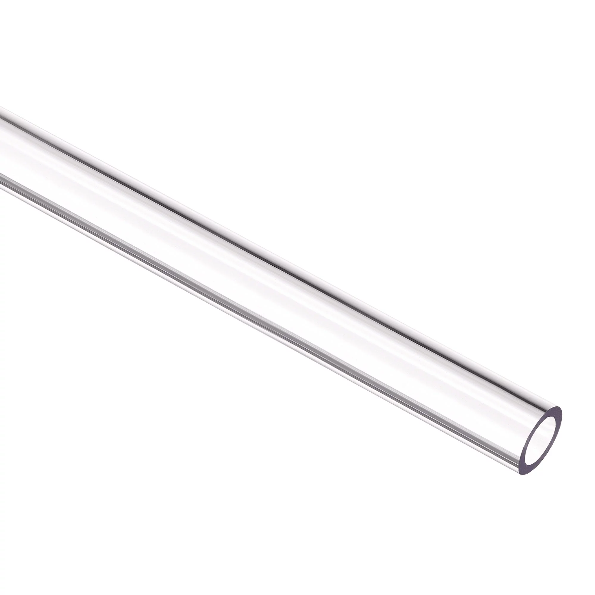 PETG Tubing Hard 8mm ID, 12mm OD, 50cm Length, High Transparent Clear 4 Pack