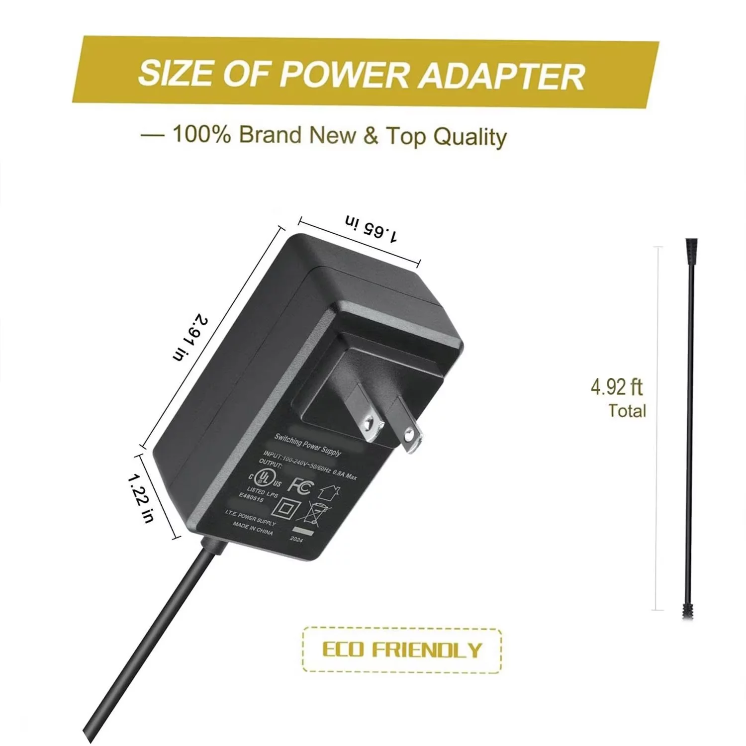 CJP-Geek AC DC Adapter for RCA RLED2265A RLED2265A-C RLED2265A-B RLED2265A-D 22 LED TV