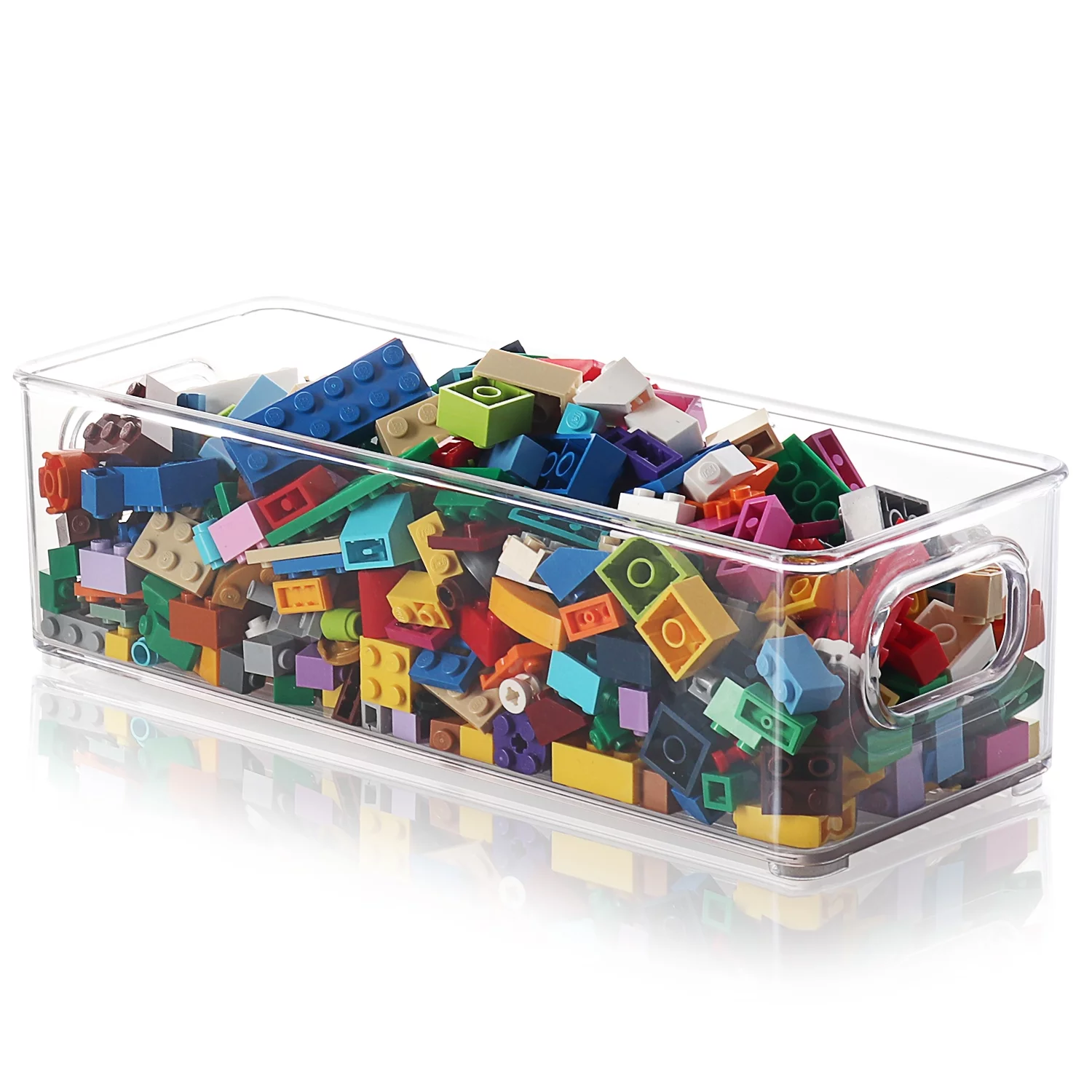 StorageBud Clear Storage Bins , 10X4X3