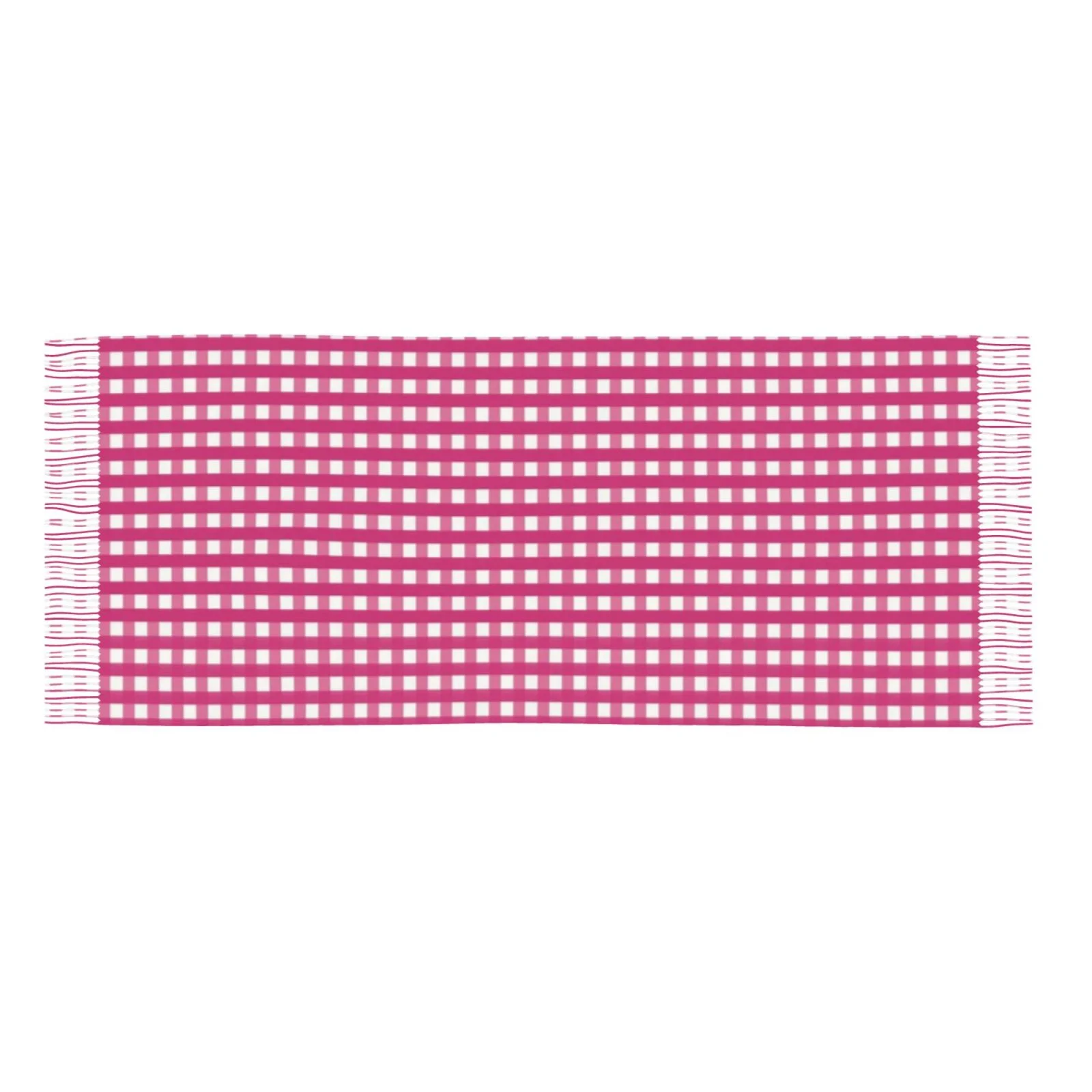 Ocsxa Scarf Shawl Wraps For Women Soft Cashmere Scarf Pink Gingham Printed Large Blanket Scarf