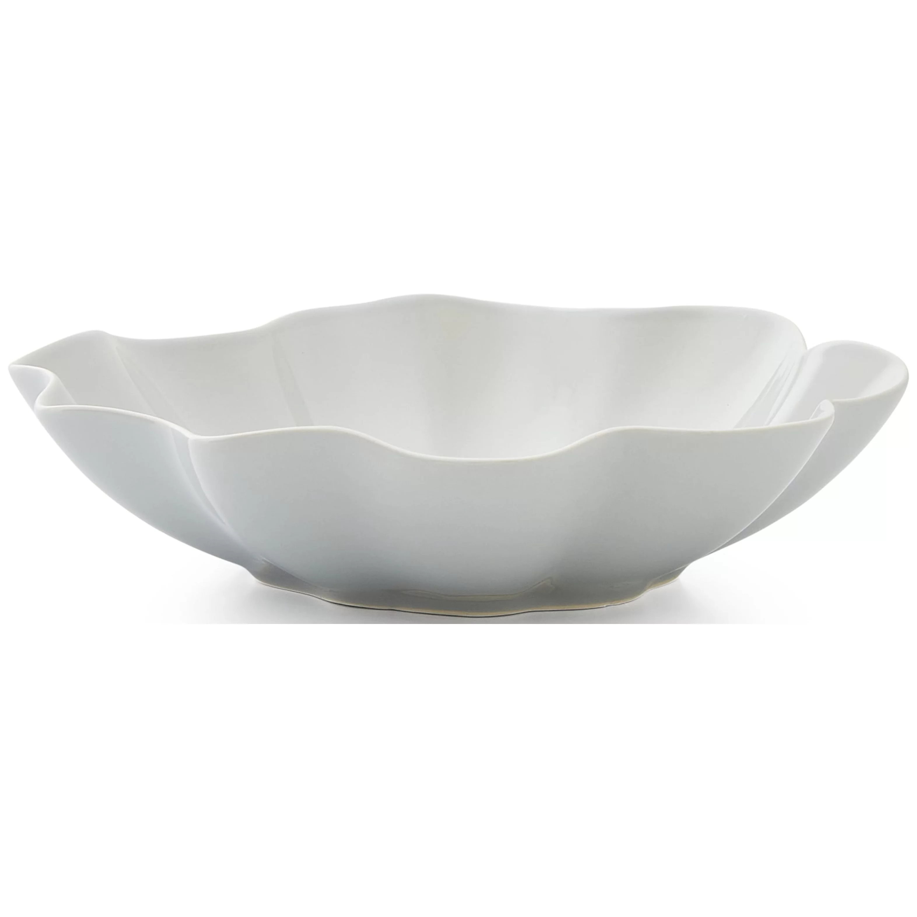 Portmeirion Sophie Conran Floret 9 Inch Pasta Bowl, Stoneware, Dove Grey