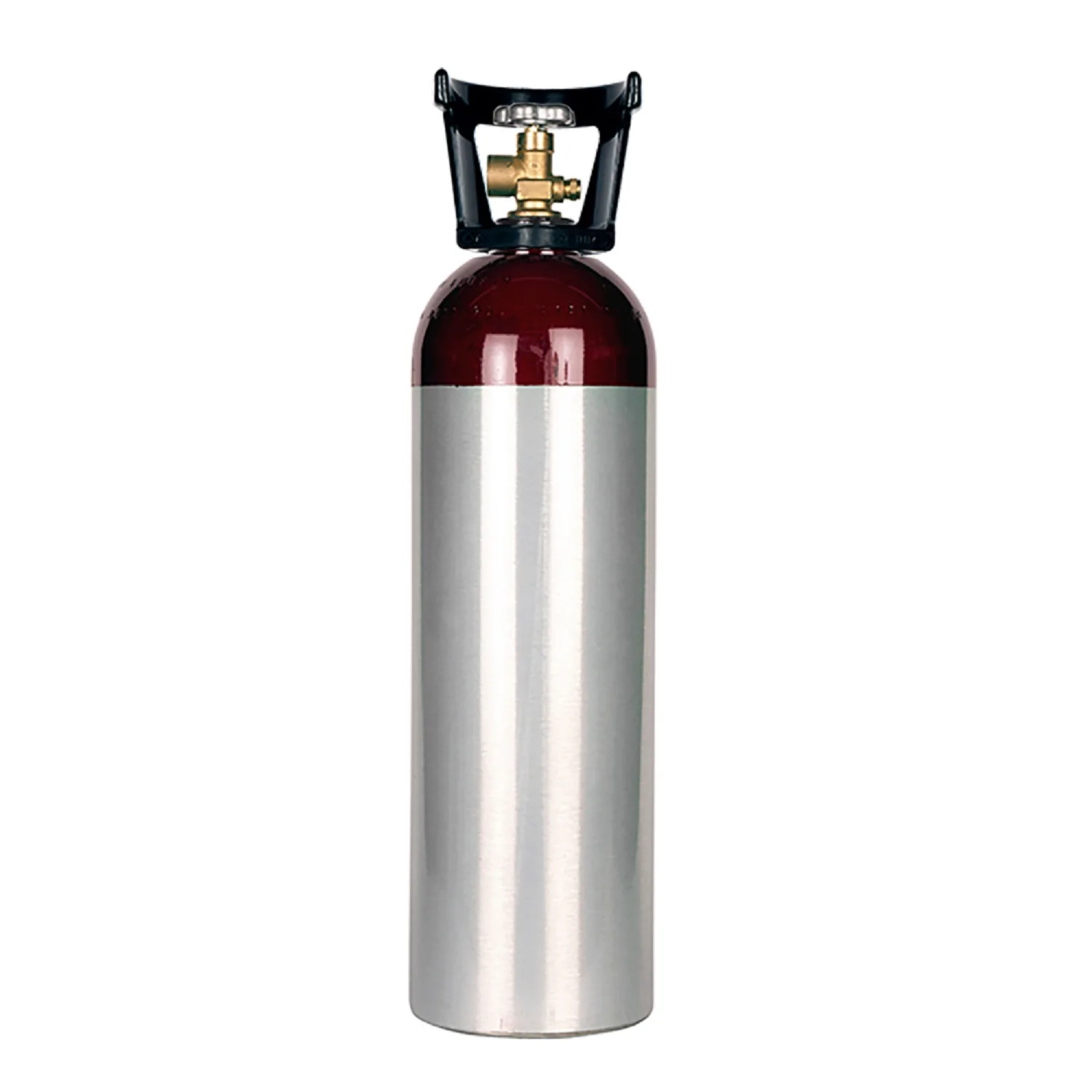 New 60 Cu Ft Aluminum Argon Cylinder Tank with CGA580 Valve and Handle Welding