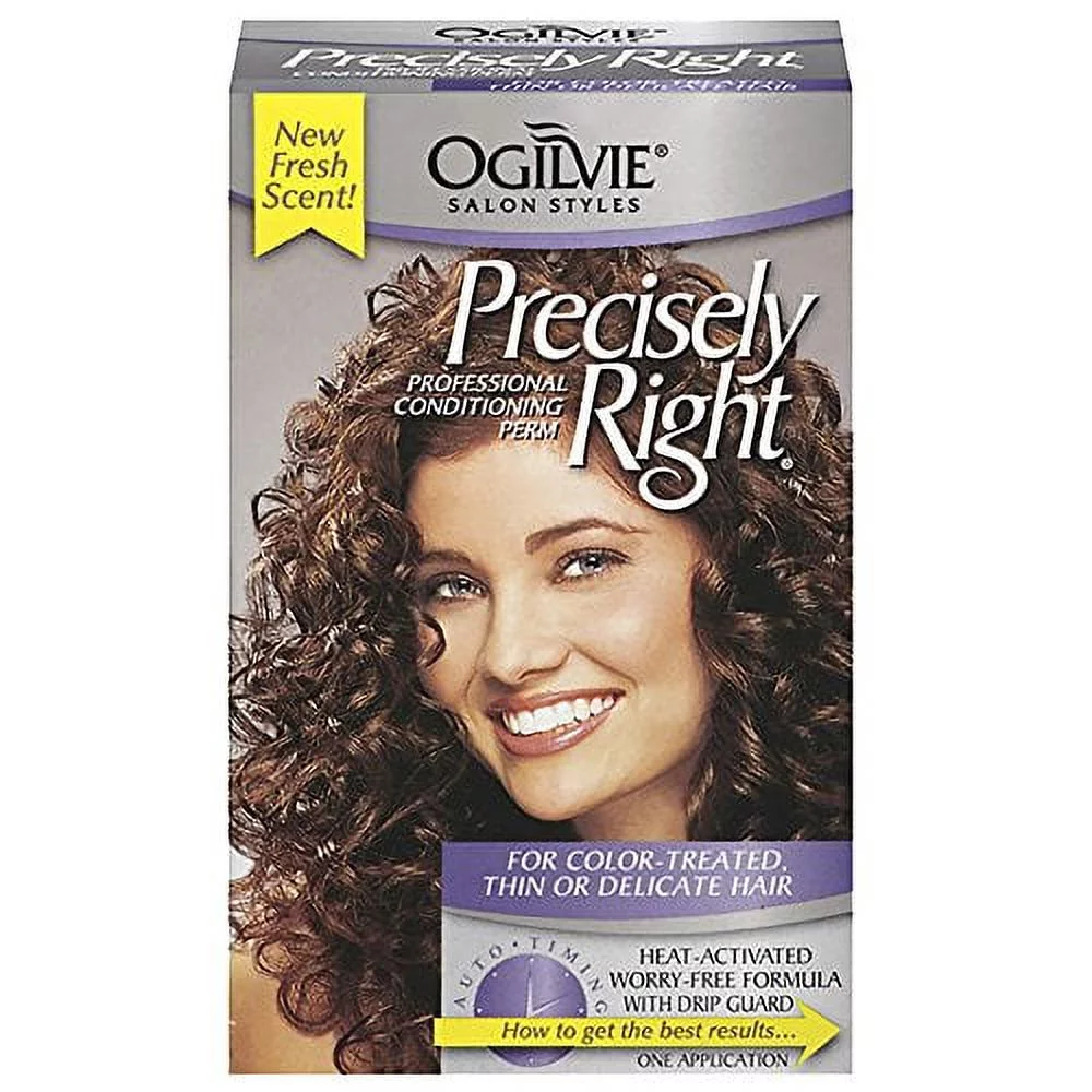 5 Pack Ogilvie Precisely Right Perm Color-Treated, Thin or Delicate Hair 1 Ct Ea