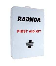 Radnor Empty Five-Shelf 100 Person Industrial First Aid Cabinet With Liner (2 Pack)