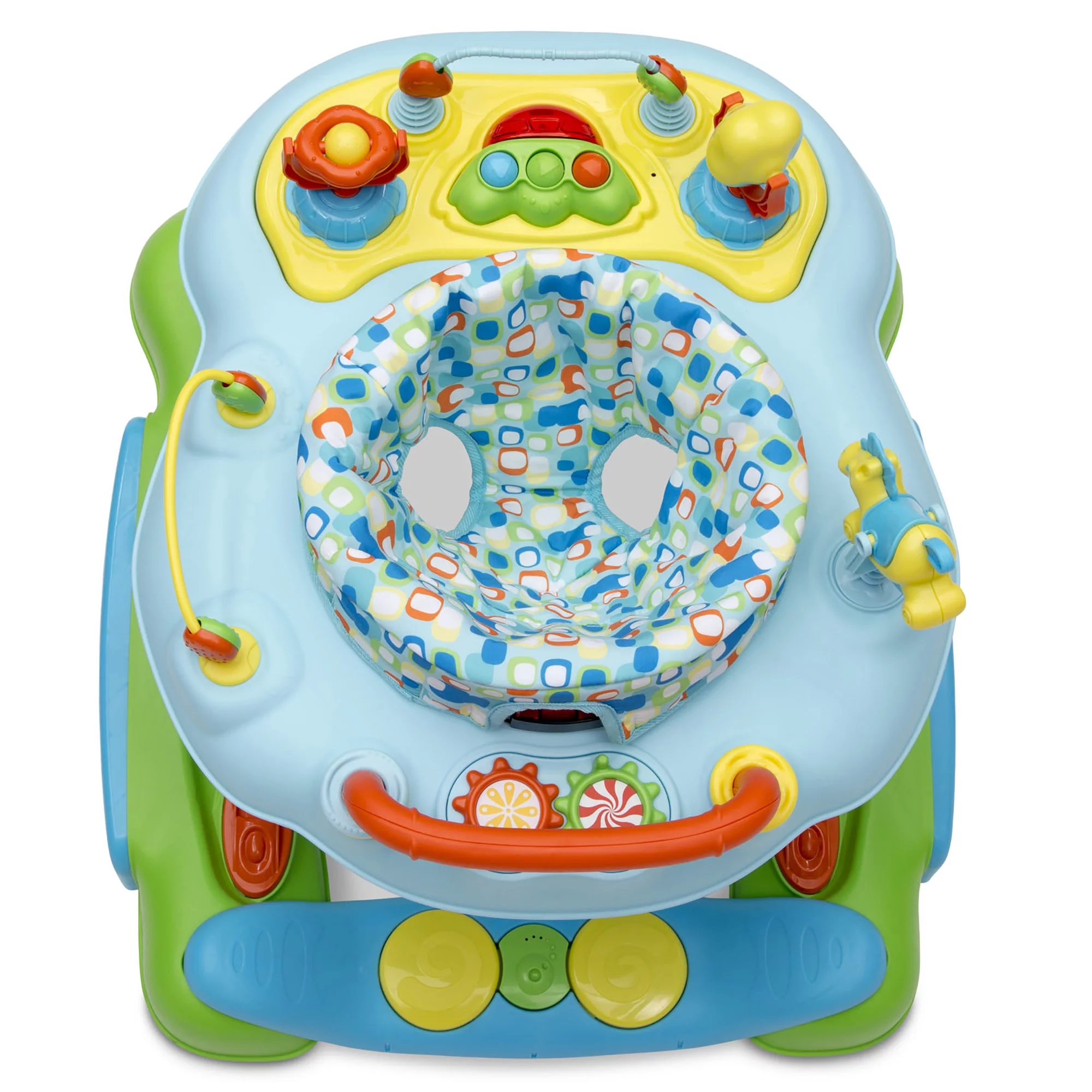 Little Folks 4-in-1 Discover & Play Musical Walker by Delta Children, Blue/Green - Unisex