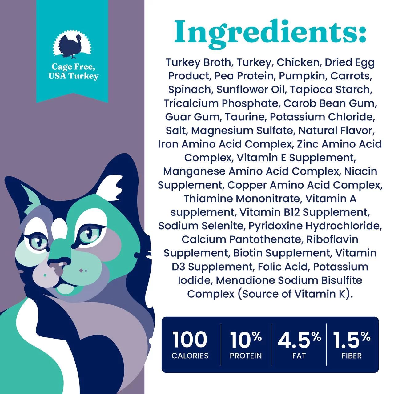 Solid Gold Wholesome Selects Wet Cat Canned Food, Real Turkey & Pumpkin for Healthy Digestion and Sensitive Stomach, 24 count