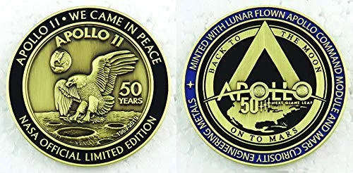 NASA Apollo 11 Medallion 50th Anniversary Contains Flown Command Module Metal That Went to the Moon