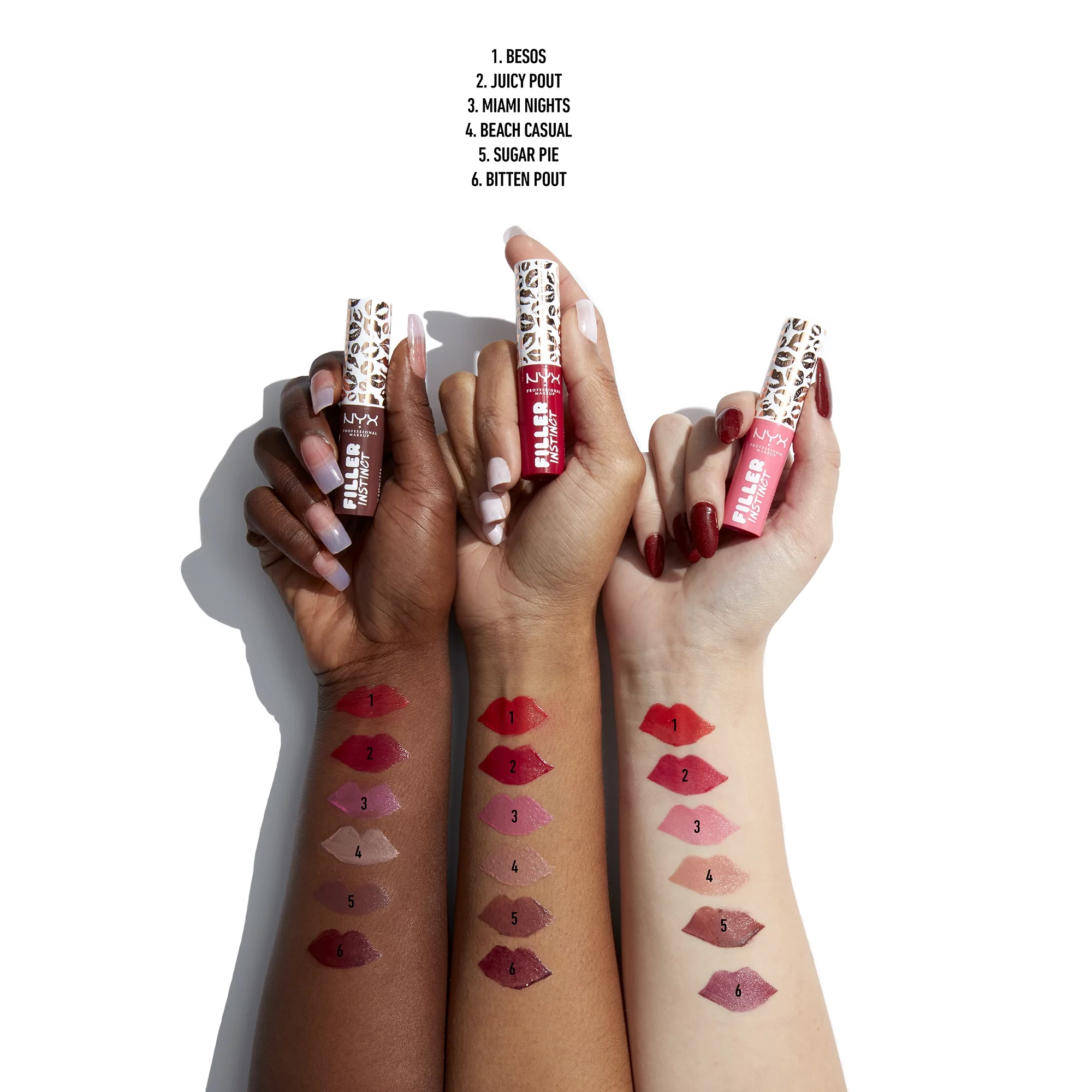 NYX Professional Makeup Filler Instinct Sheer Plumping Lip Balm, Hydrating formula, infused with Hyaluronic Acid and Ginger, Beach Casual