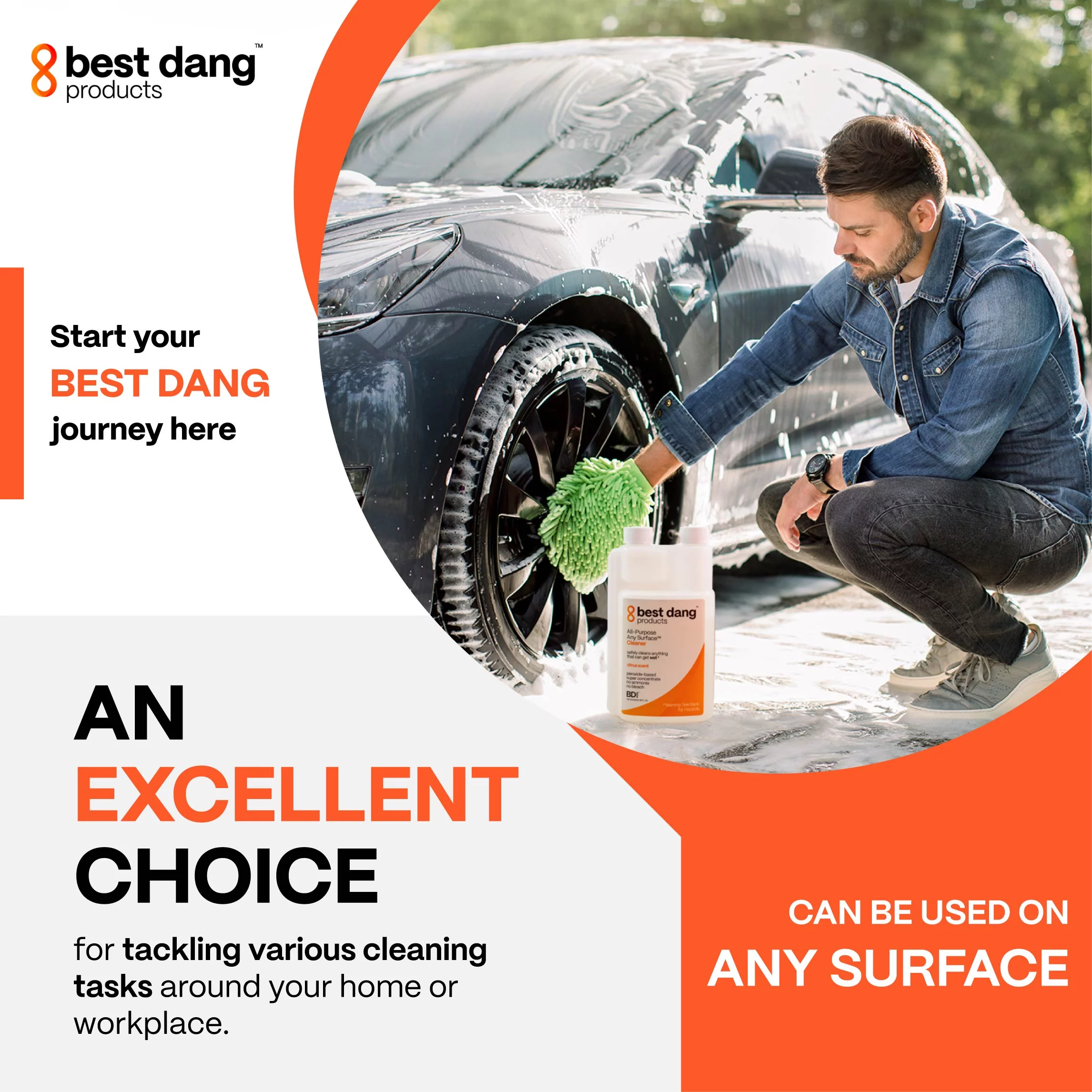 Best Dang All-Purpose Any Surface Concentrate, Kitchen, and Household Cleaning Supplies, Peroxide-based Cleaning Supplies for Housekeeping, 16 Oz.