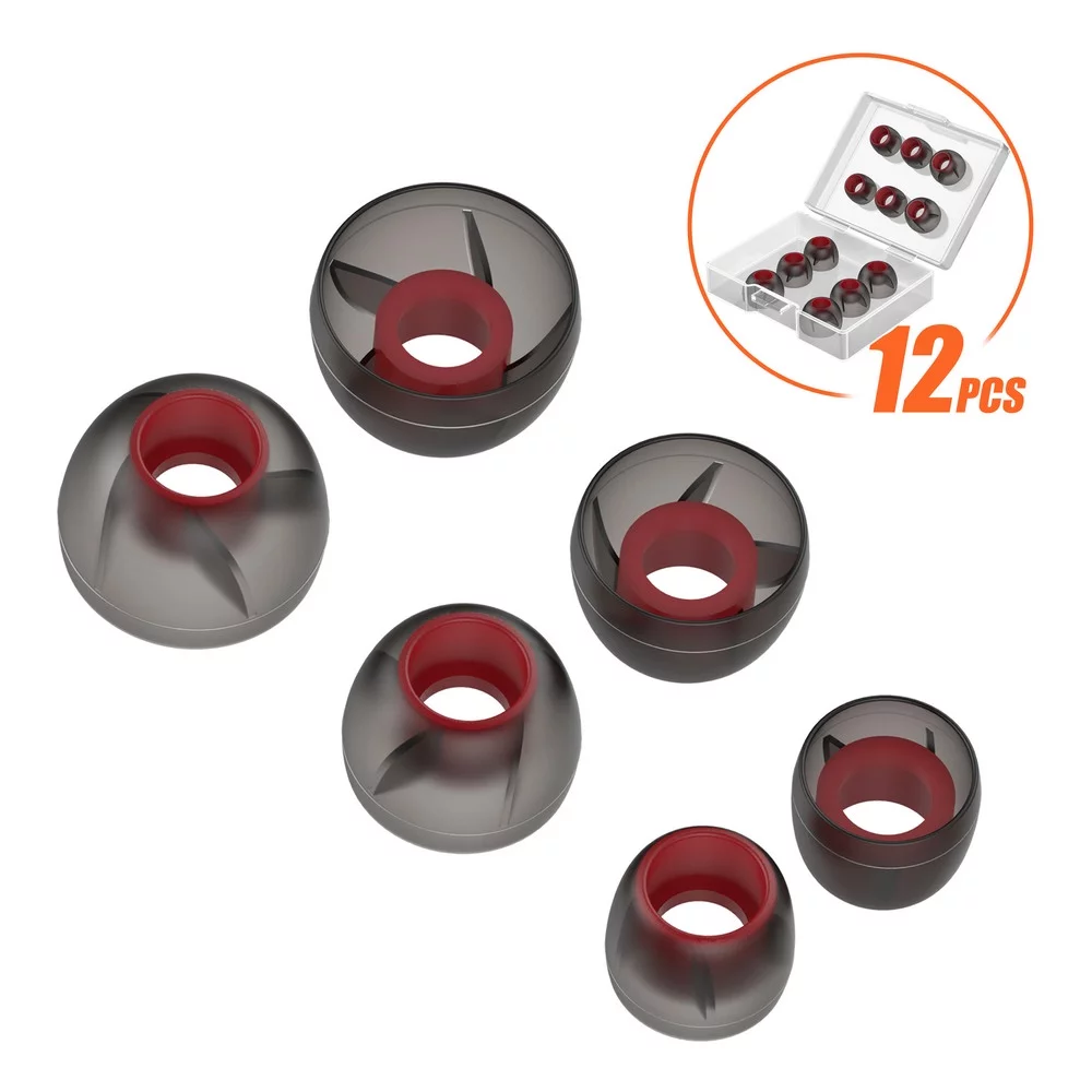 TENNMAK Turbo Eartips Compatible with Soundcore by Anker Liberty 2 Pro & 3 Pro & 4 Earbuds Ear Tips Earpad with SML Size *6 Pairs