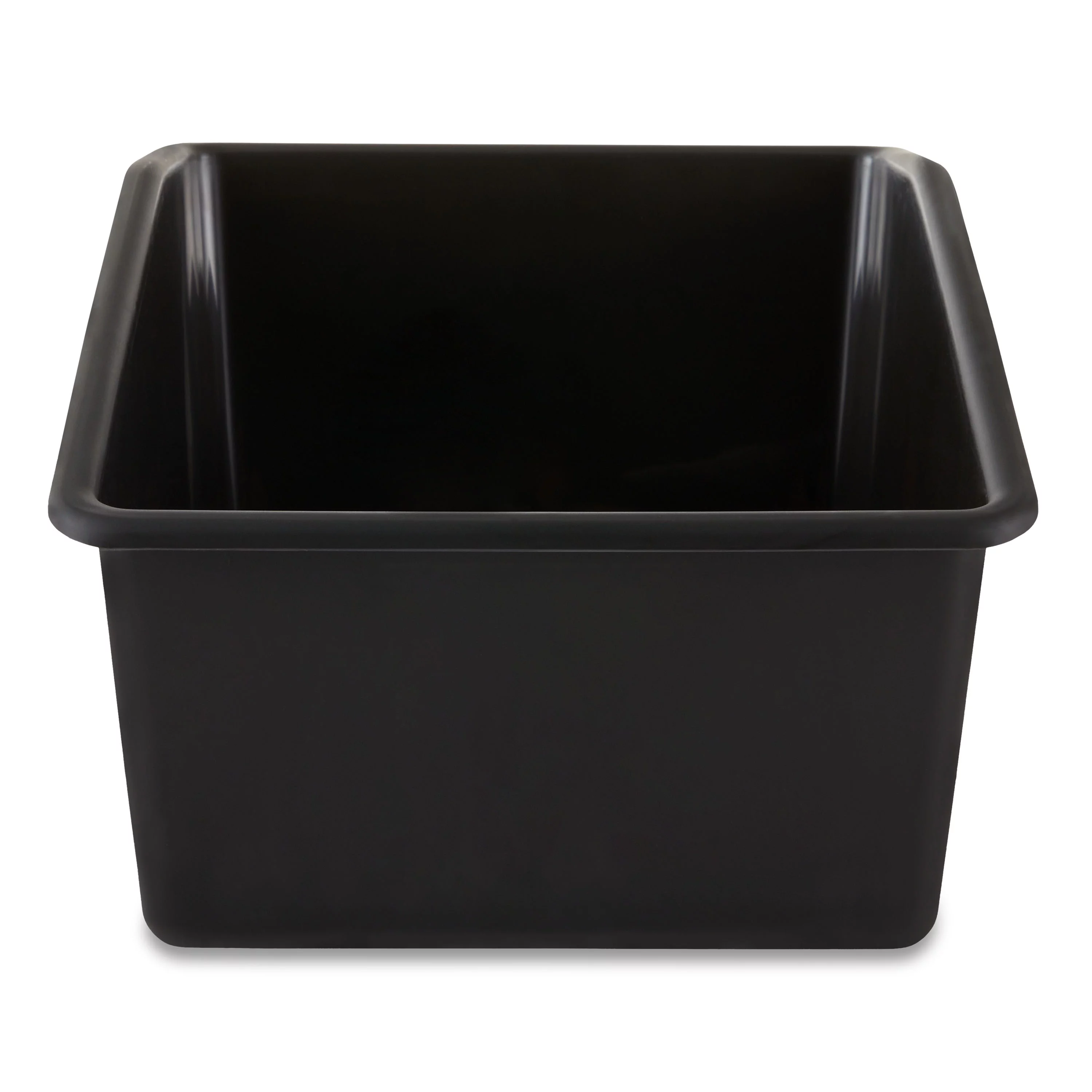 Pen + Gear Large Book Bin Desktop Organizer with 2 Removable Dividers, Black