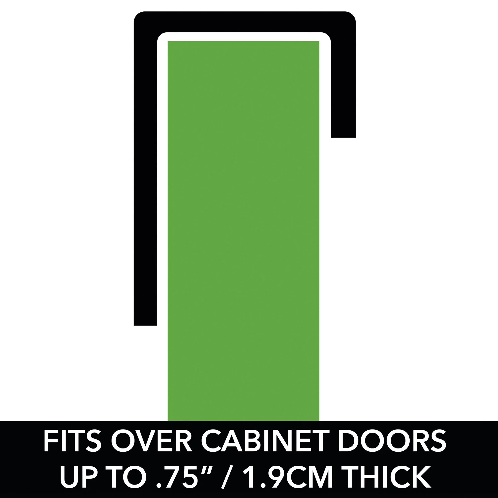 mDesign Steel Over Cabinet Kitchen Storage Organizer Holder and Basket - Bronze