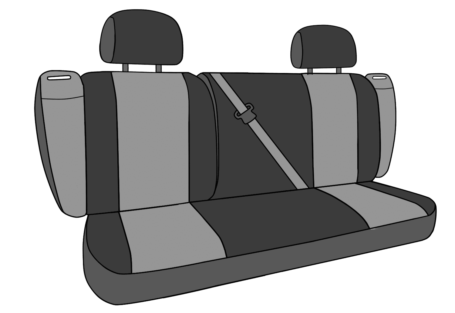 CalTrend Rear 60/40 Split Back & Solid Cushion Mossy Oak Seat Covers for 2007-2012 Nissan Versa - NS135-76MB Brake Up Country Insert with Black Trim