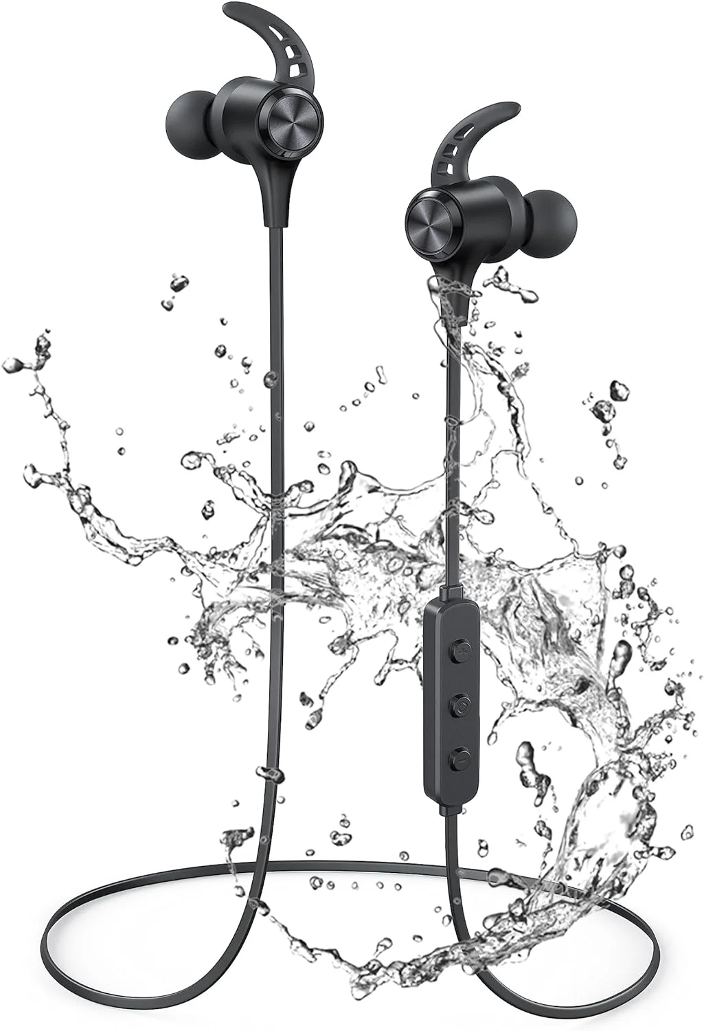 Bluetooth Headphones, Bluetooth 5.2 Stereo aptX Earbuds B Magnetic Neck IPX7 Waterproof Bluetooth