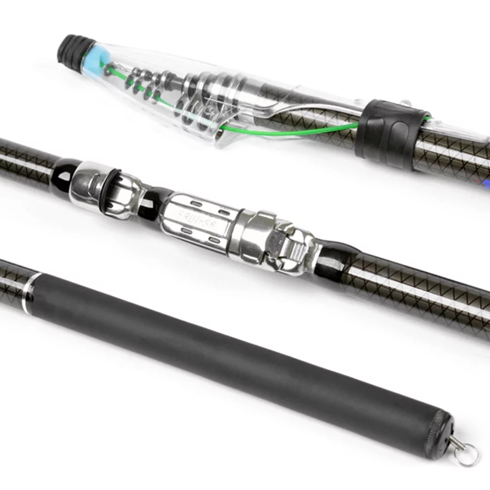 Frosted Handle Telescopic Fishing Rod Easy Storage, Consistent Performance