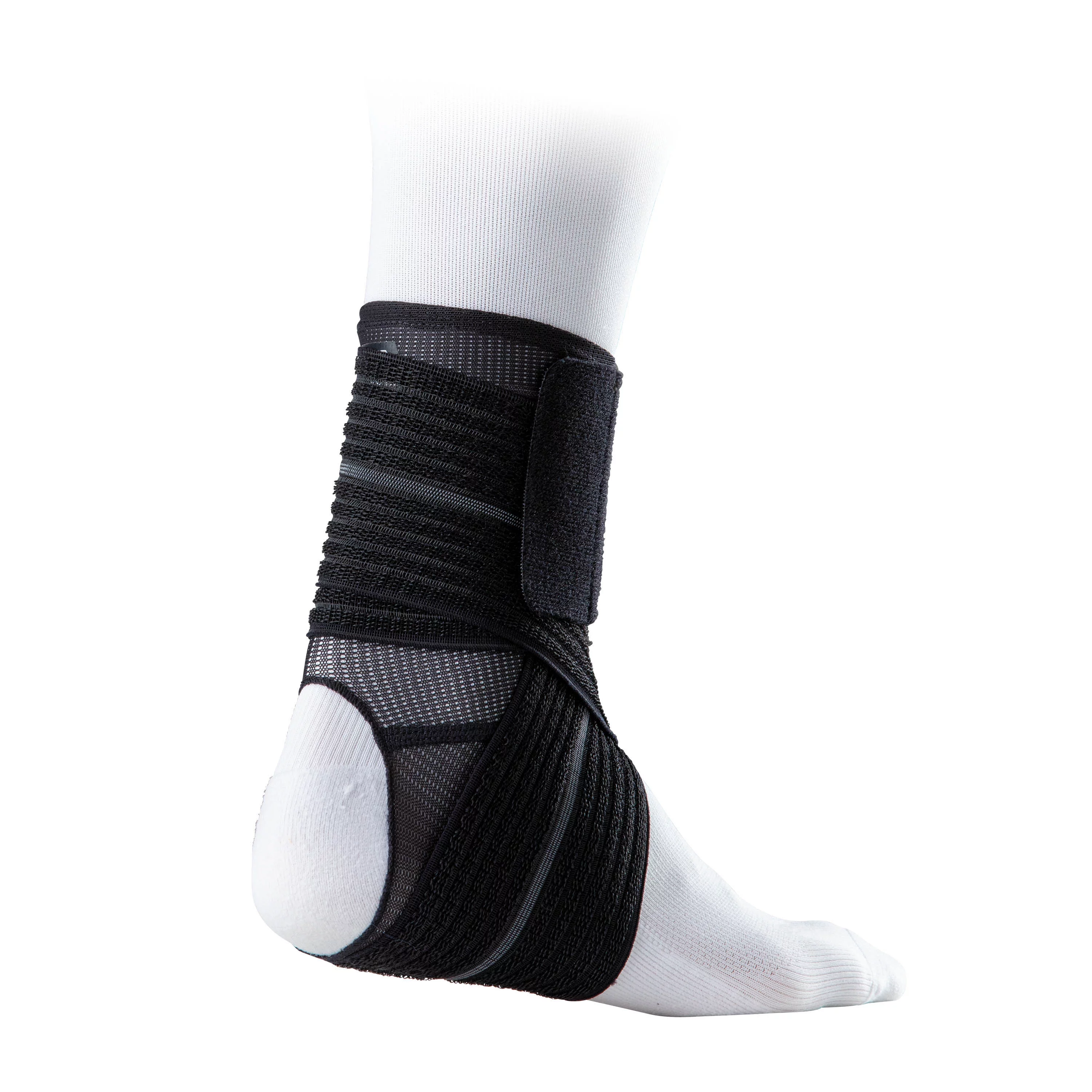 McDavid Sport Injury and Pain Relief Compression Black Ankle Sleeve with Wrap Support, Small/Medium