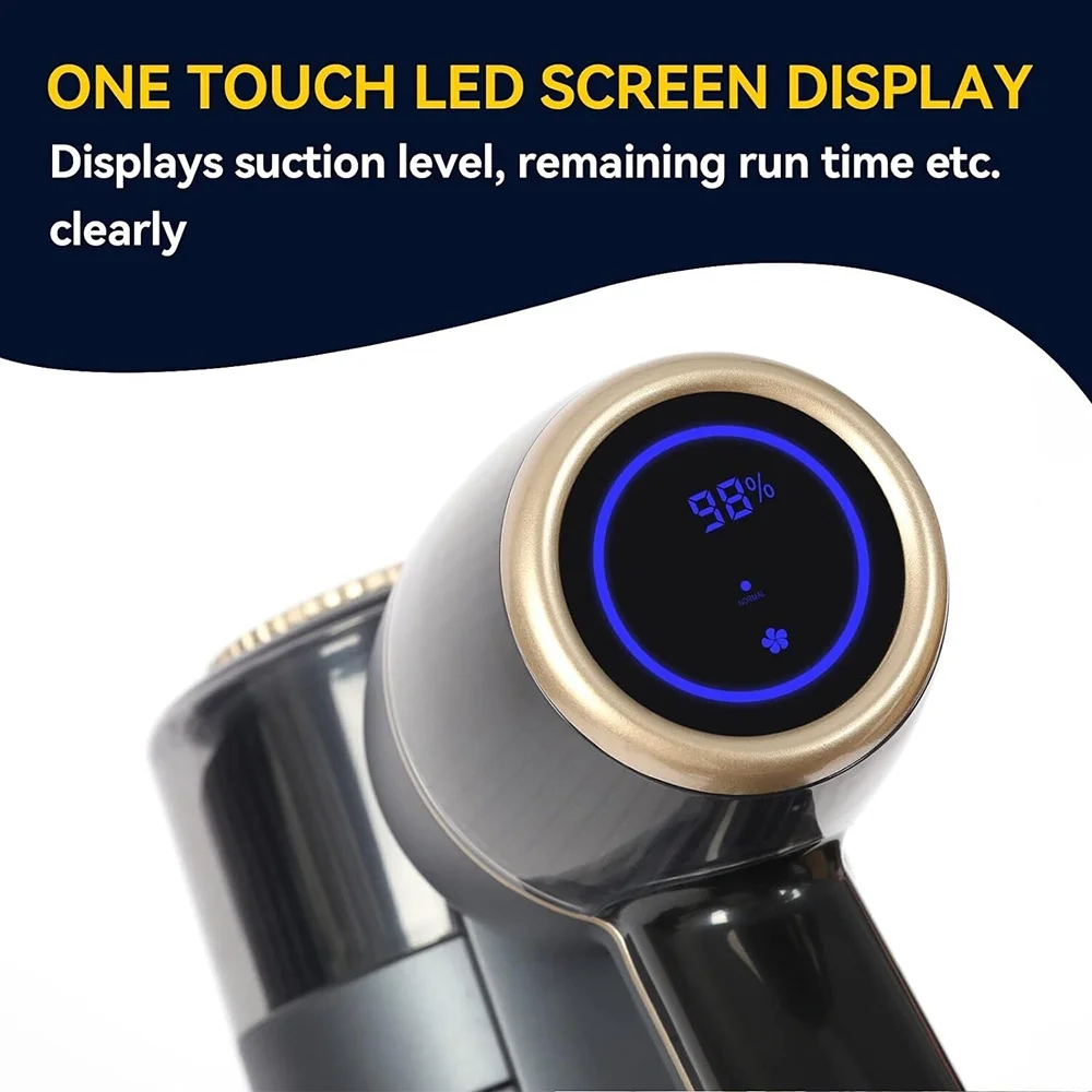 AIRWOX Cordless Vacuum Cleaner 350W Lightweight Stick Vacuum with Floor Lights US