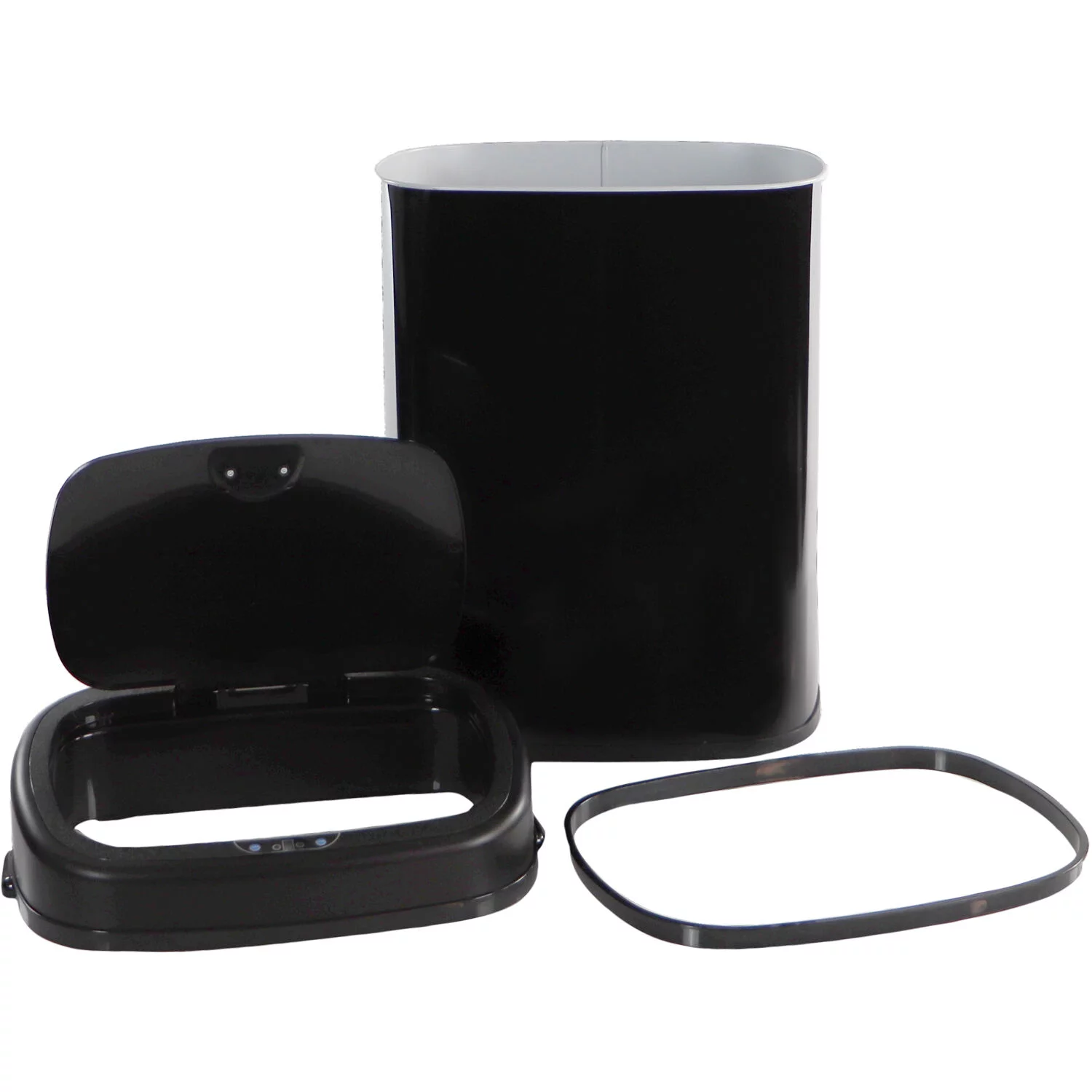 Hanover Hands Free Trash Can Garbage Bin, Fingerprint resistant, 50 Liter/13.2 Gallon