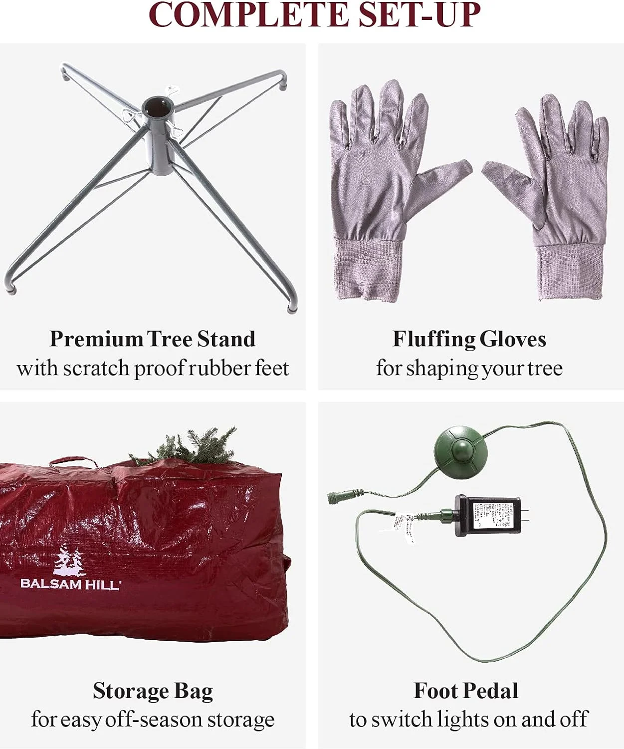 6Ft Prelit Classic Blue Spruce Artificial Christmas Tree With Customizable Twinkly LED Lights