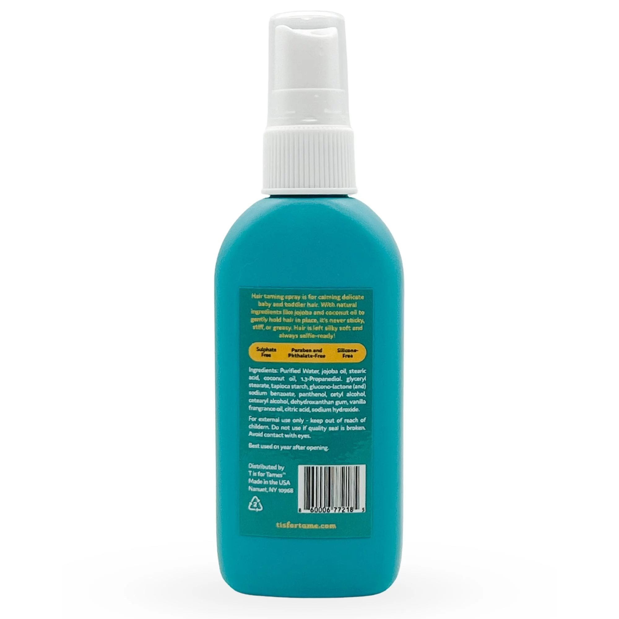 T Is For Tame Hair Taming Spray with Coconut Oil for Frizz and Knot Free Shine