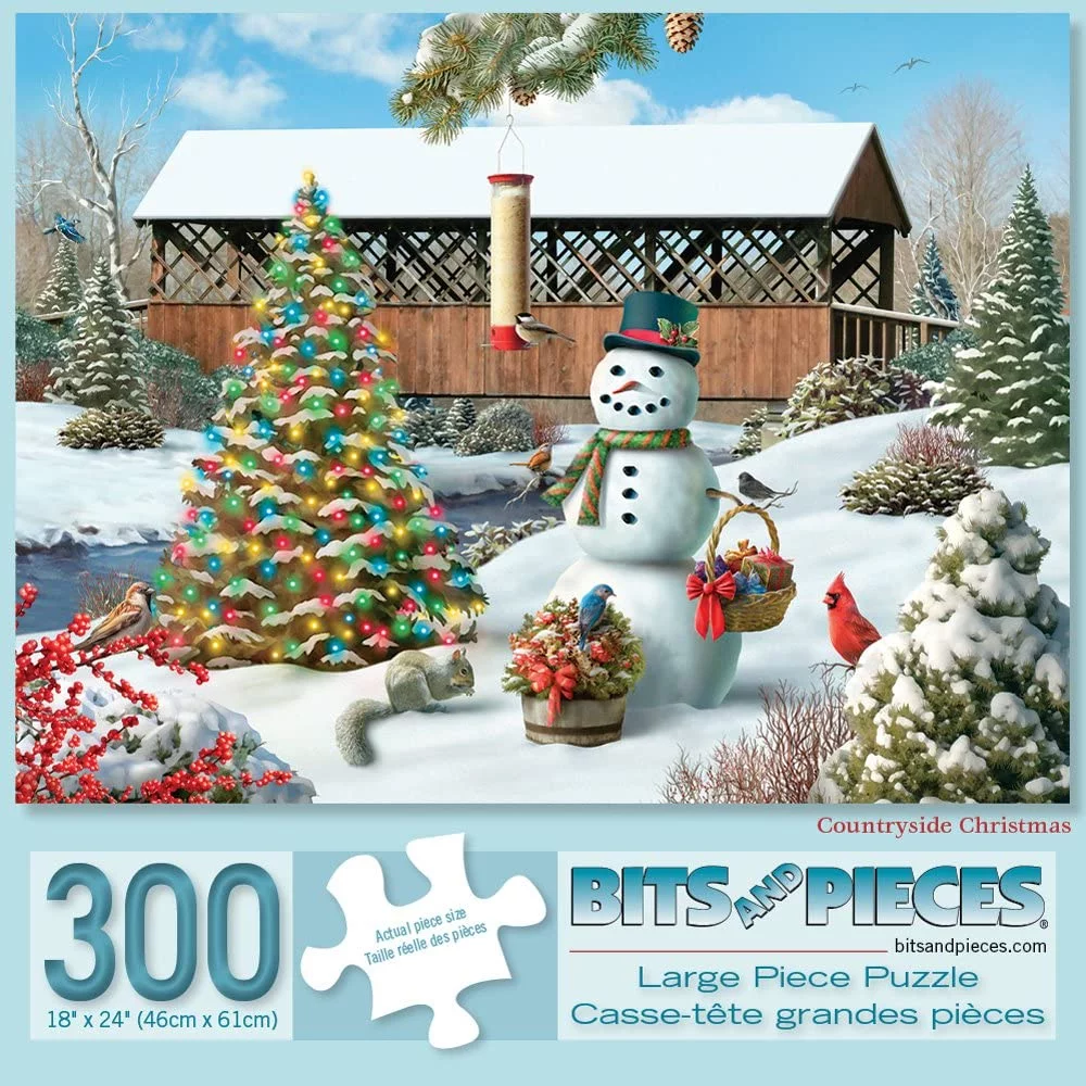 Bits and Pieces - Value Set of Three (3) 300 Piece Jigsaw Puzzles for Adults - Each Puzzle Measures 18